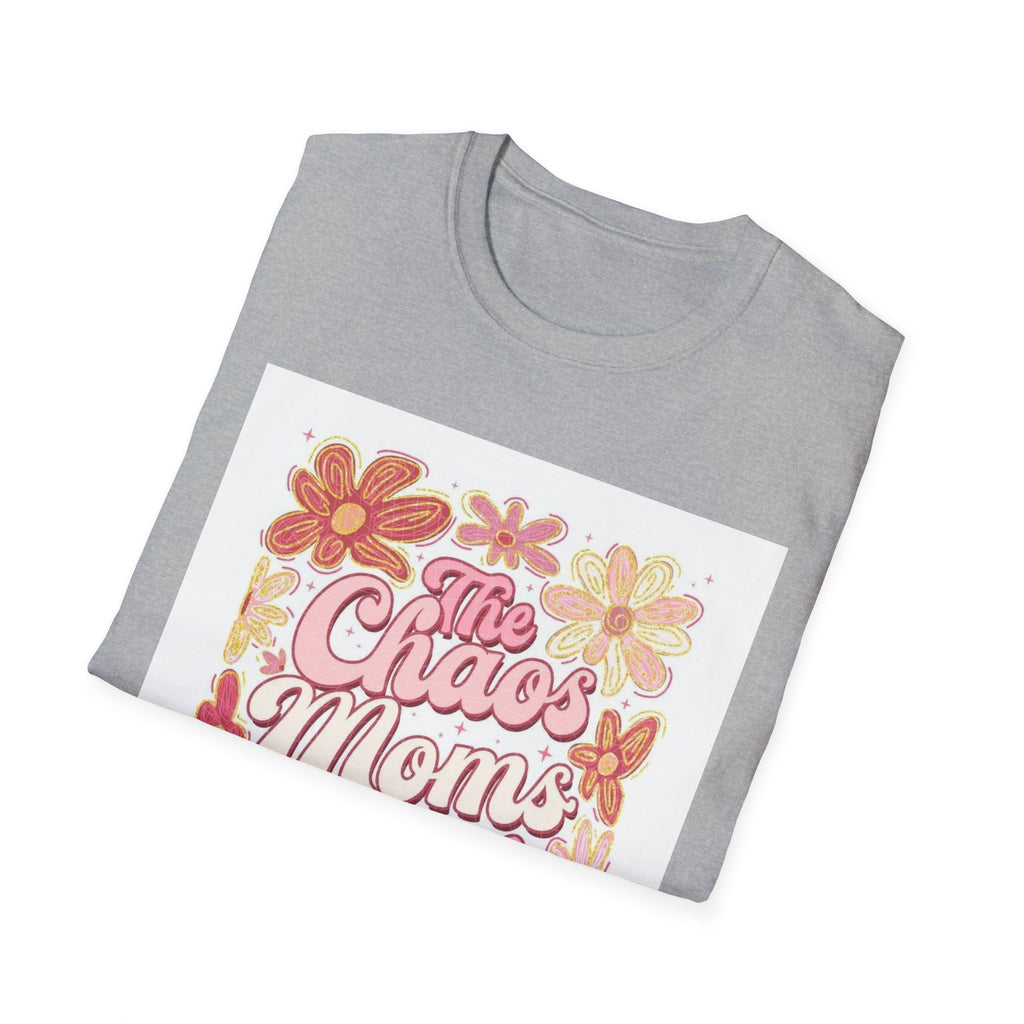 Mama’s Club T‑Shirt — "The Chaos Mom’s Club" Floral Retro Graphic Tee