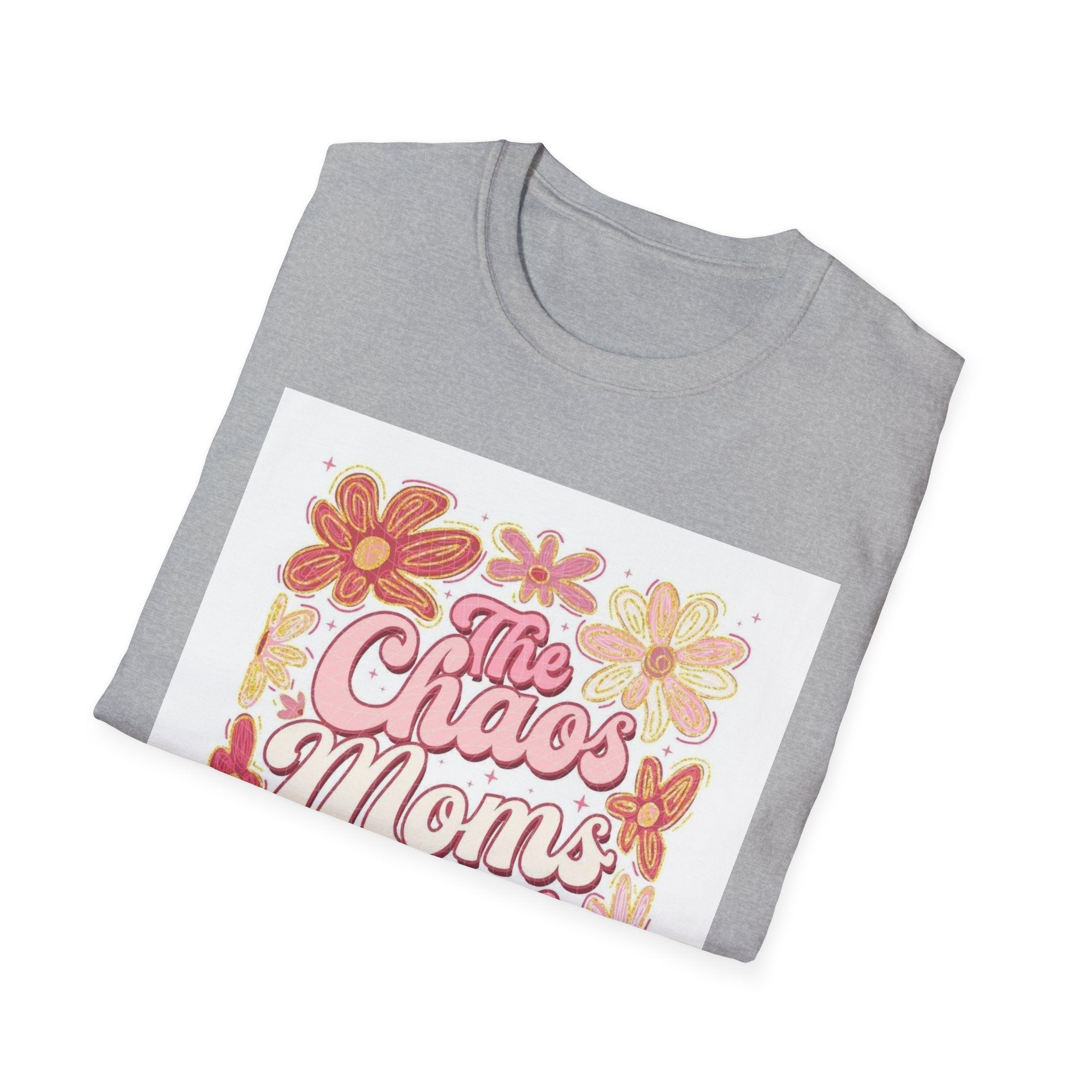 Mama’s Club T‑Shirt — "The Chaos Mom’s Club" Floral Retro Graphic Tee