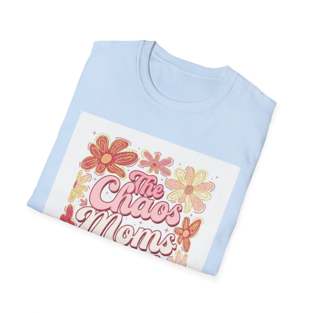 Mama’s Club T‑Shirt — "The Chaos Mom’s Club" Floral Retro Graphic Tee
