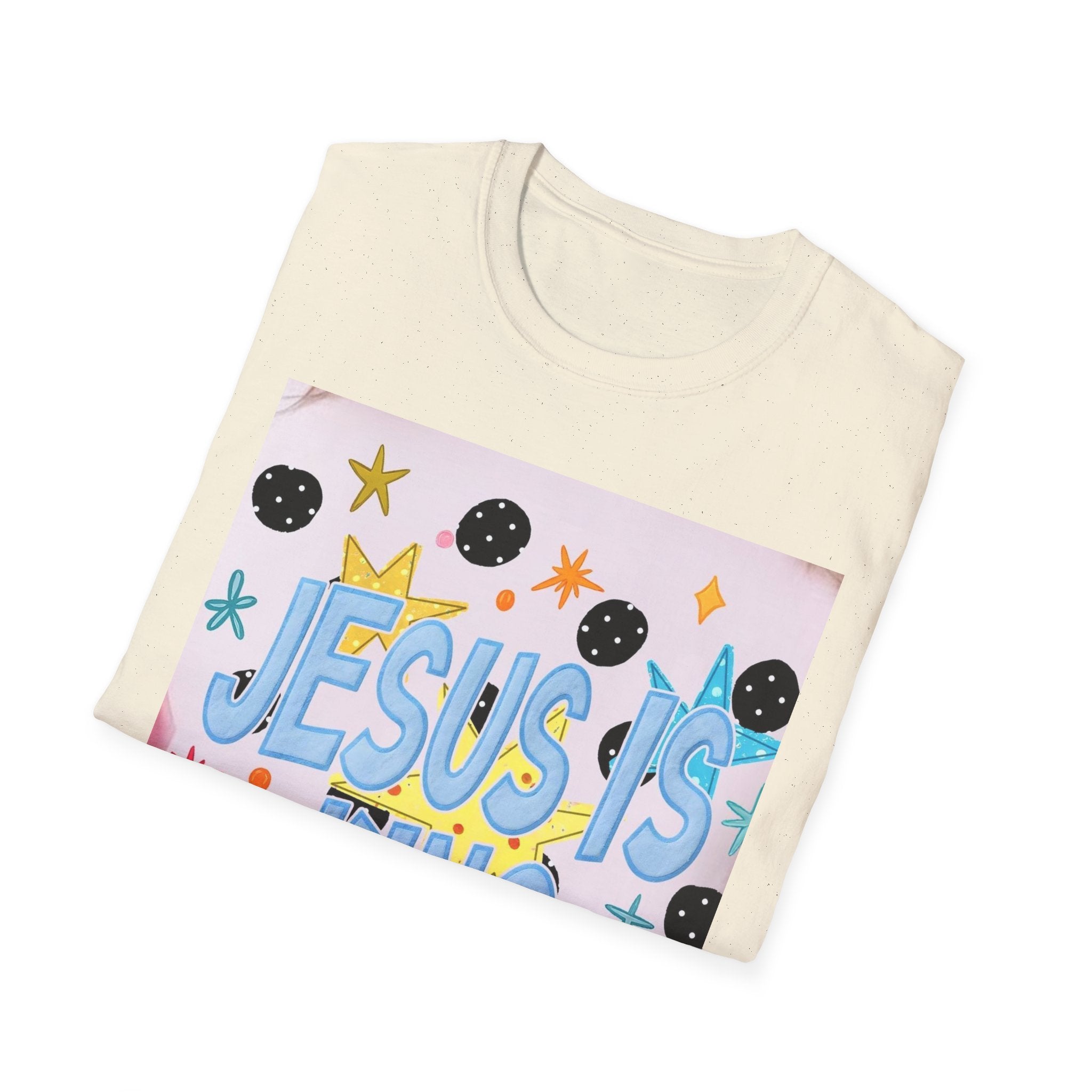 Jesus Is King T-Shirt — Colorful Christian Faith Tee for Kids & Teens