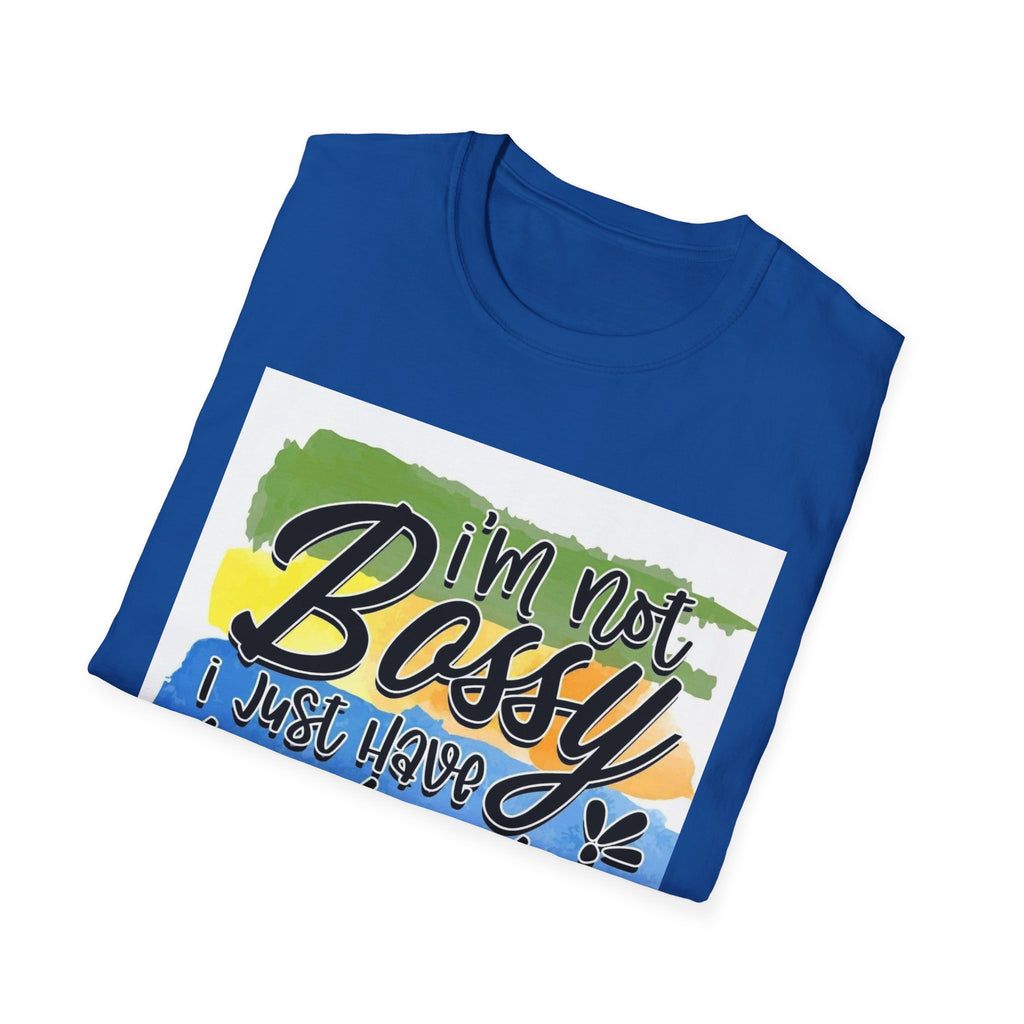 Leadership Skills T-Shirt — "I'm Not Bossy, I Just Have Leadership Skills" Colorful Graphic Tee