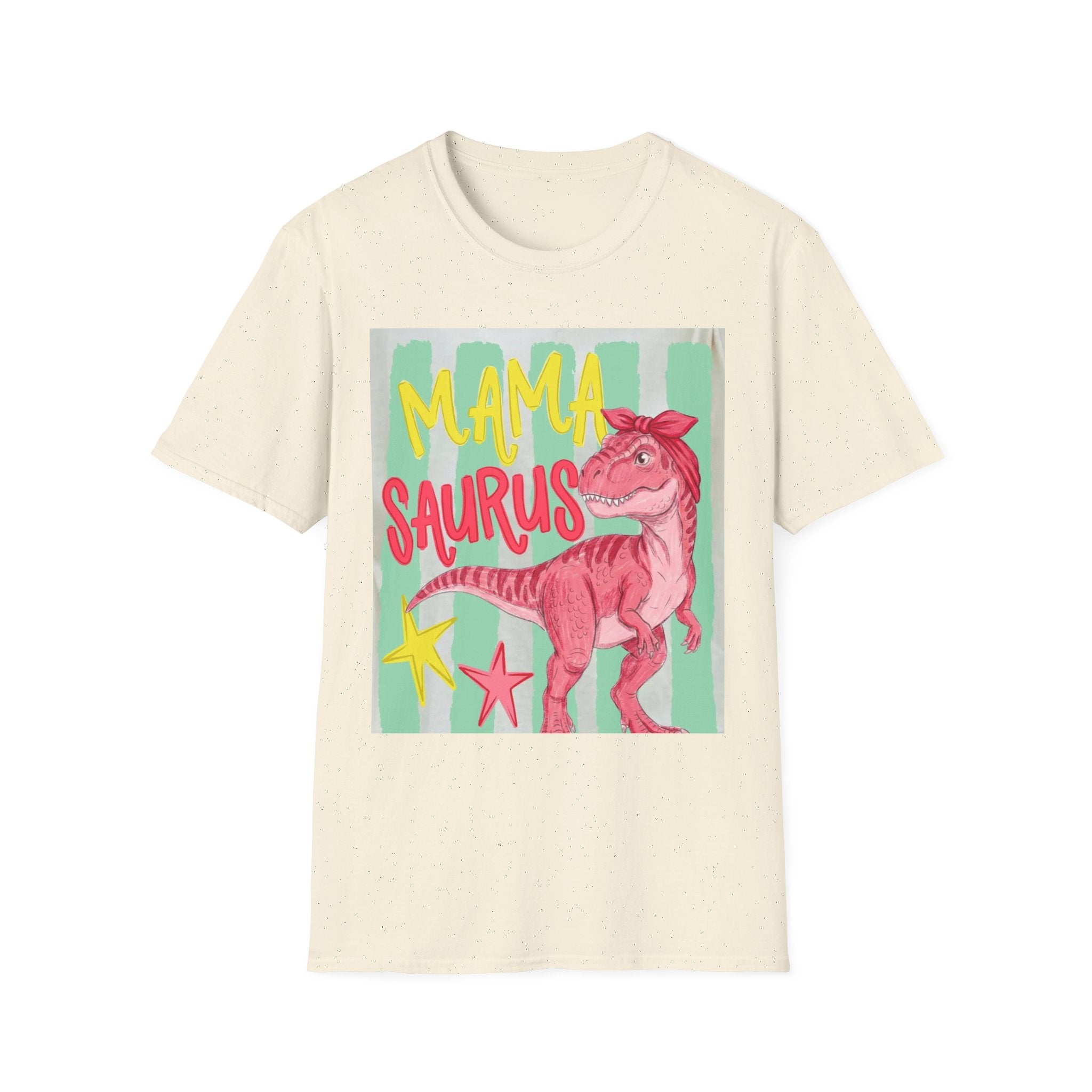 Mama Saurus T-Shirt – Pink Dino Graphic Tee for Moms | Mother's Day Gift
