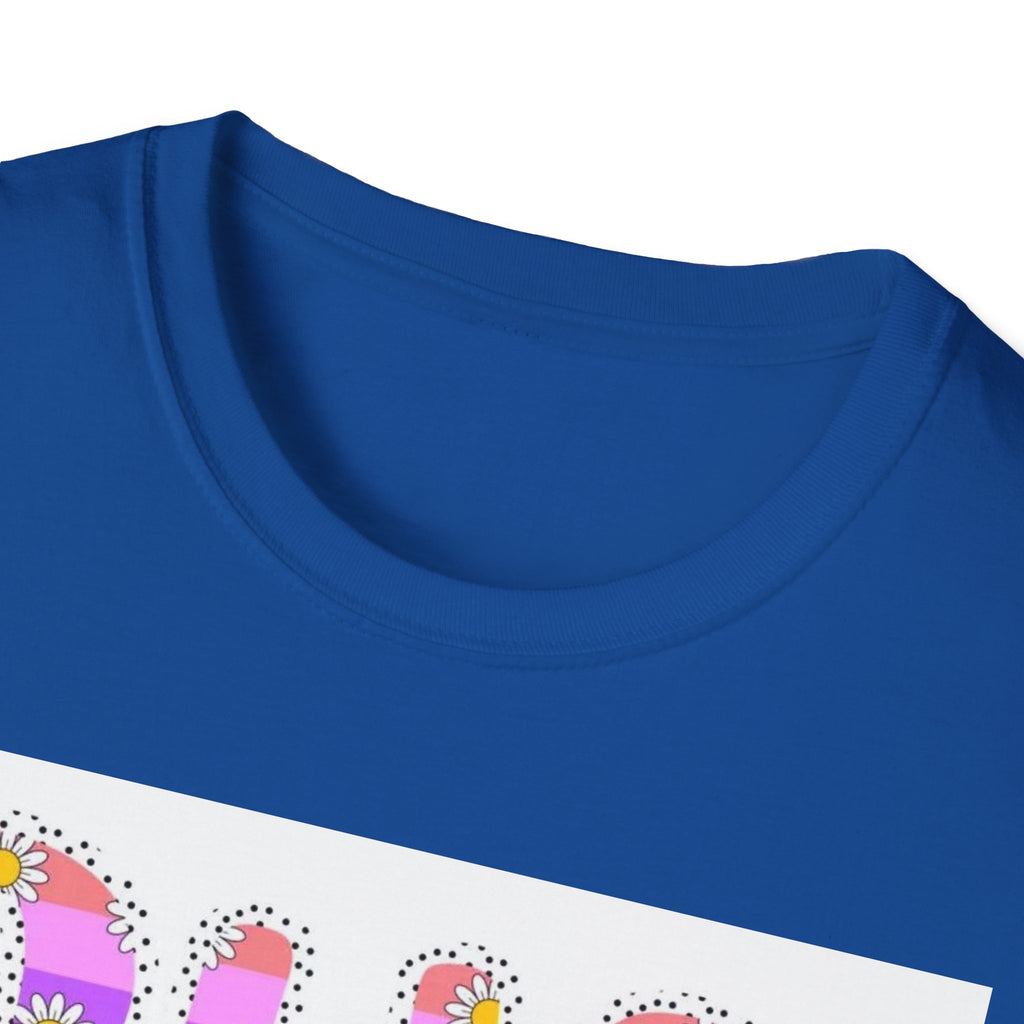Summer Floral Graphic T‑Shirt — Colorful 'SUMMER' Text Design