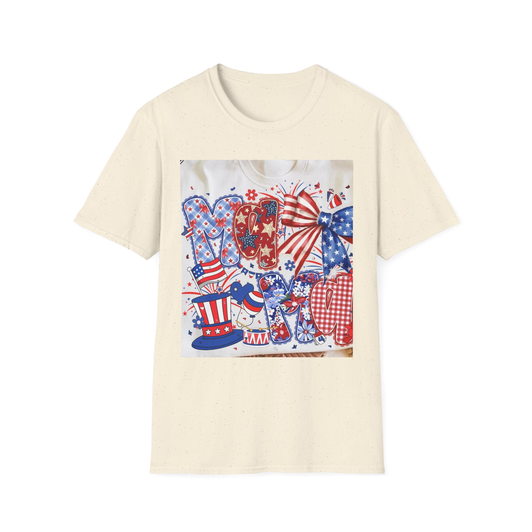 Patriotic Fourth of July Graphic T-Shirt — Red, White & Blue USA Party Design
