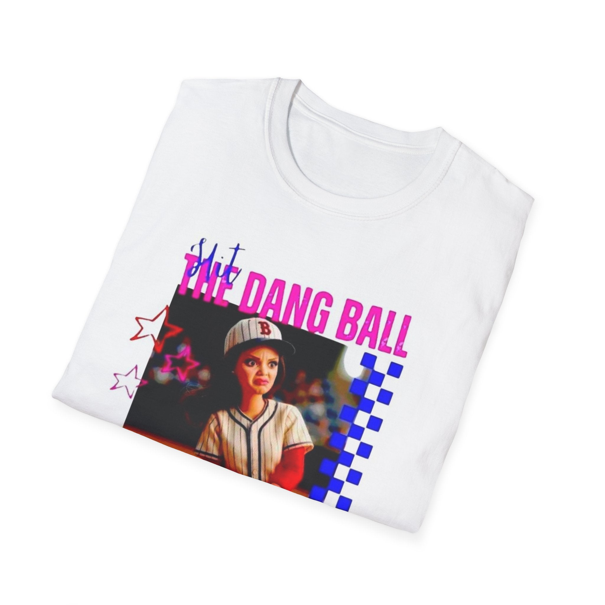 Baseball Retro Graphic T-Shirt — “We Dang Ball” Vintage Player Design