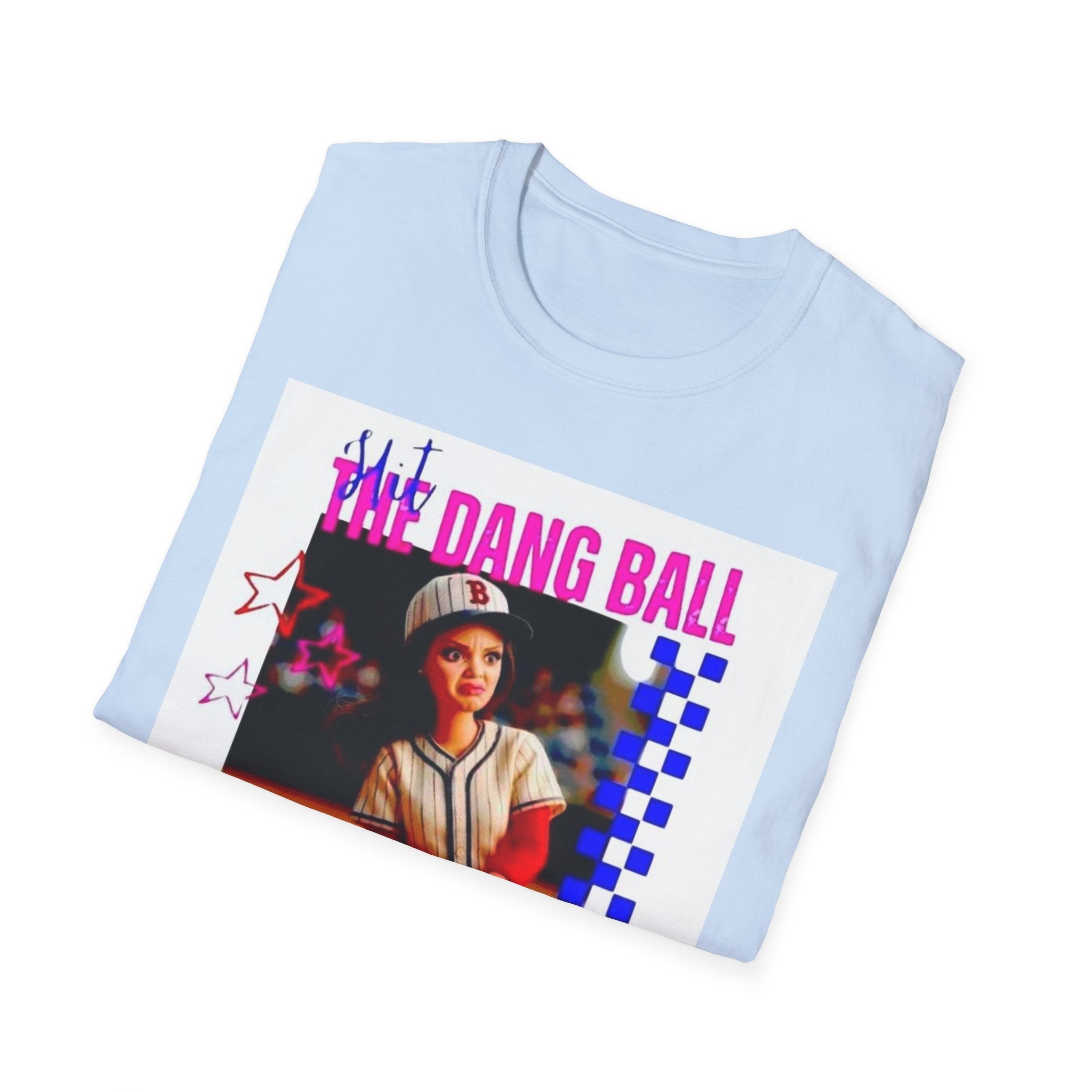 Baseball Retro Graphic T-Shirt — “We Dang Ball” Vintage Player Design