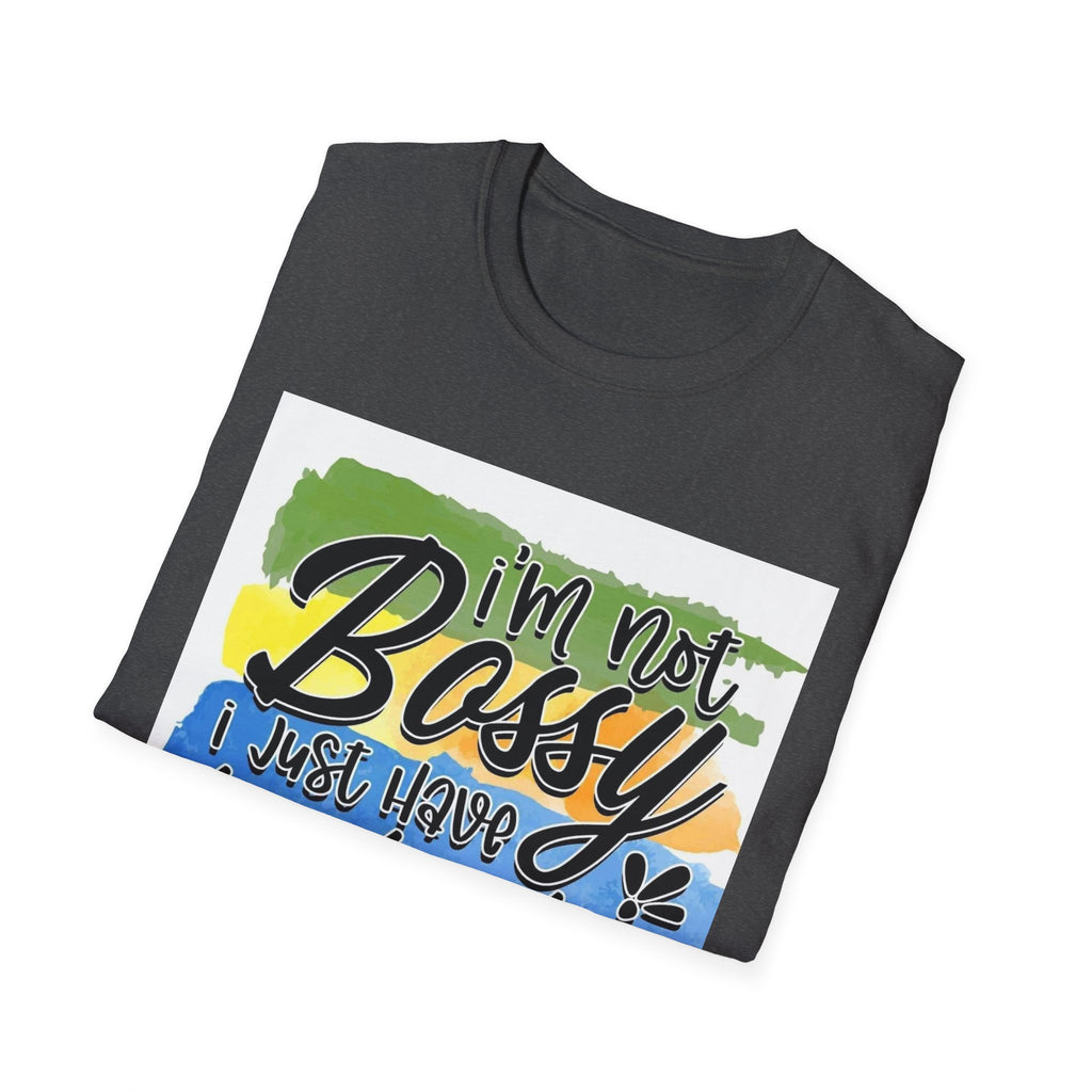 Leadership Skills T-Shirt — "I'm Not Bossy, I Just Have Leadership Skills" Colorful Graphic Tee