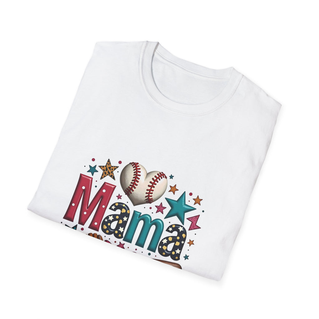 Mama Baseball T-Shirt — Cute Softball/MLB Mom Tee