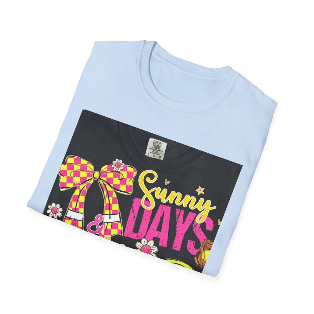 Sunny Days & Double Plays Softball T-Shirt