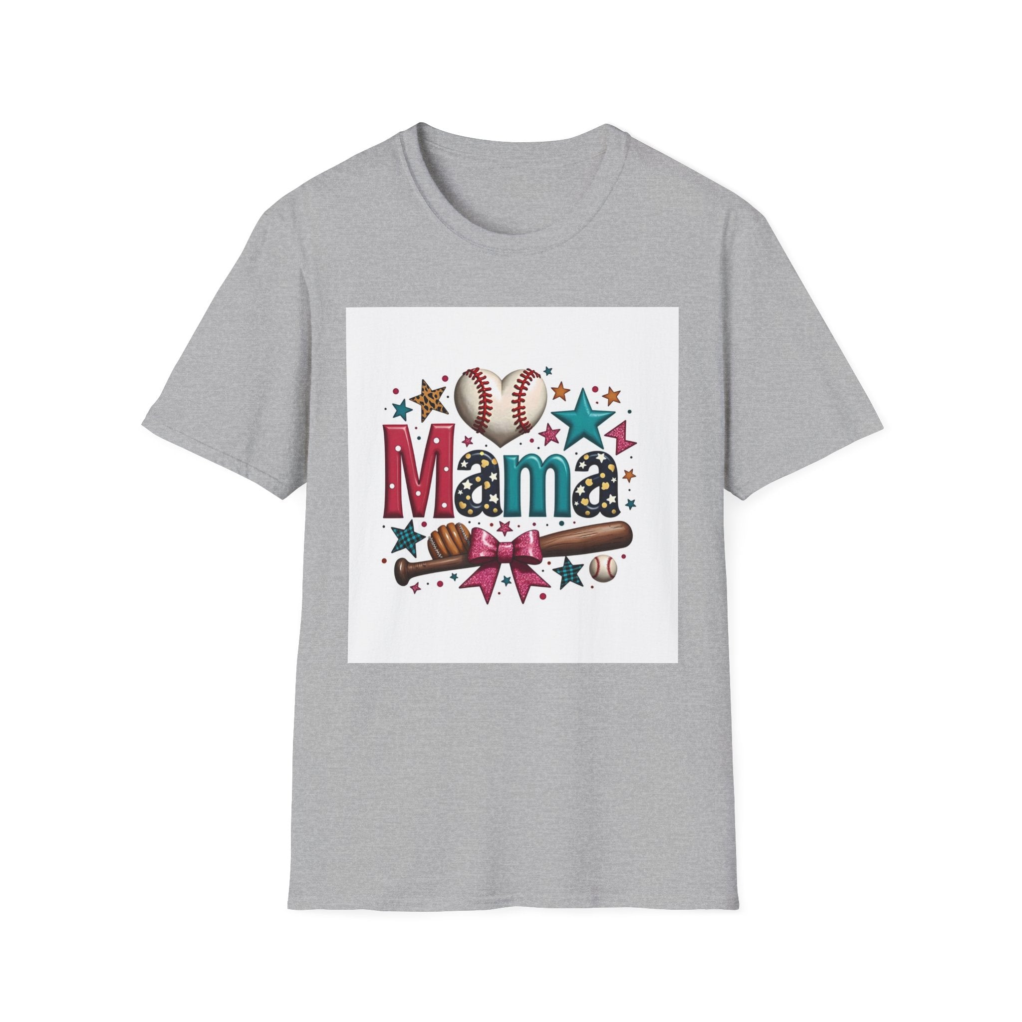 Mama Baseball T-Shirt — Cute Softball/MLB Mom Tee