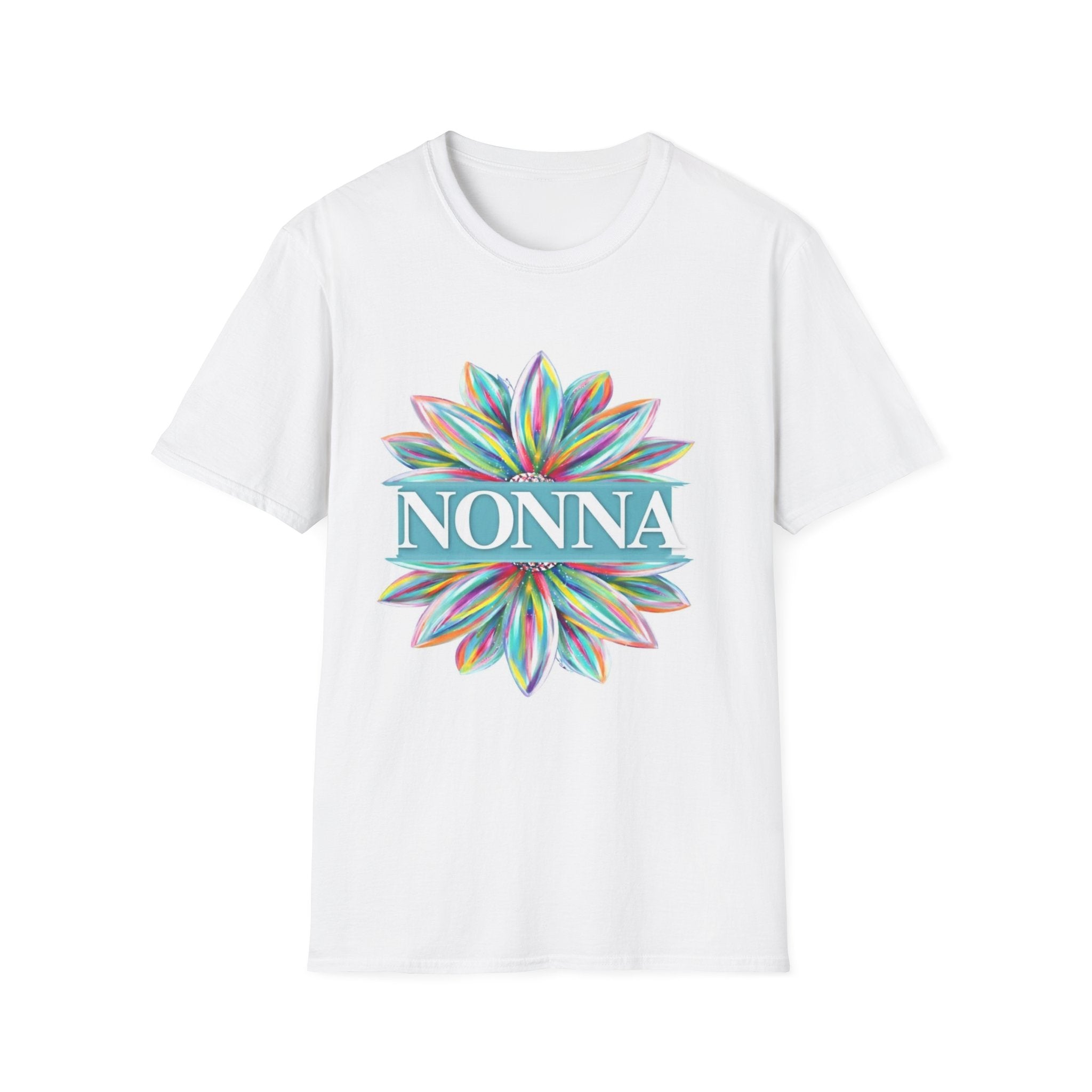 Nonna Floral T‑Shirt – Colorful Petal Grandma Tee
