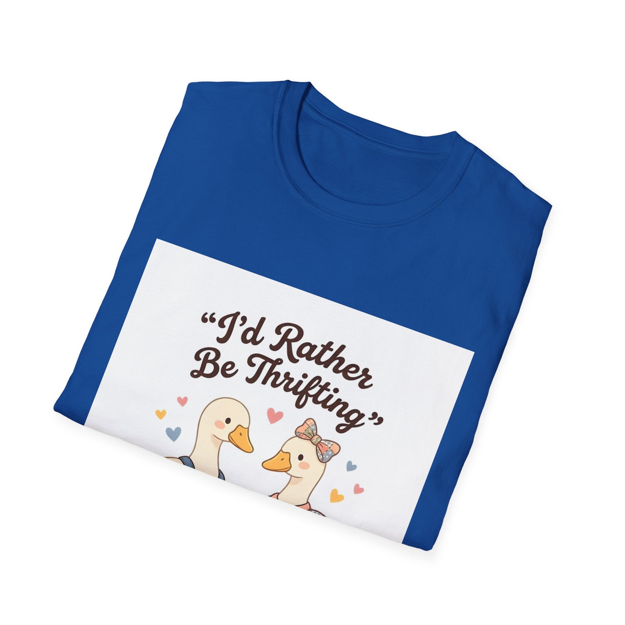 I'd Rather Be Thrifting T-Shirt — Cute Goose Thrift Shopping Graphic Tee