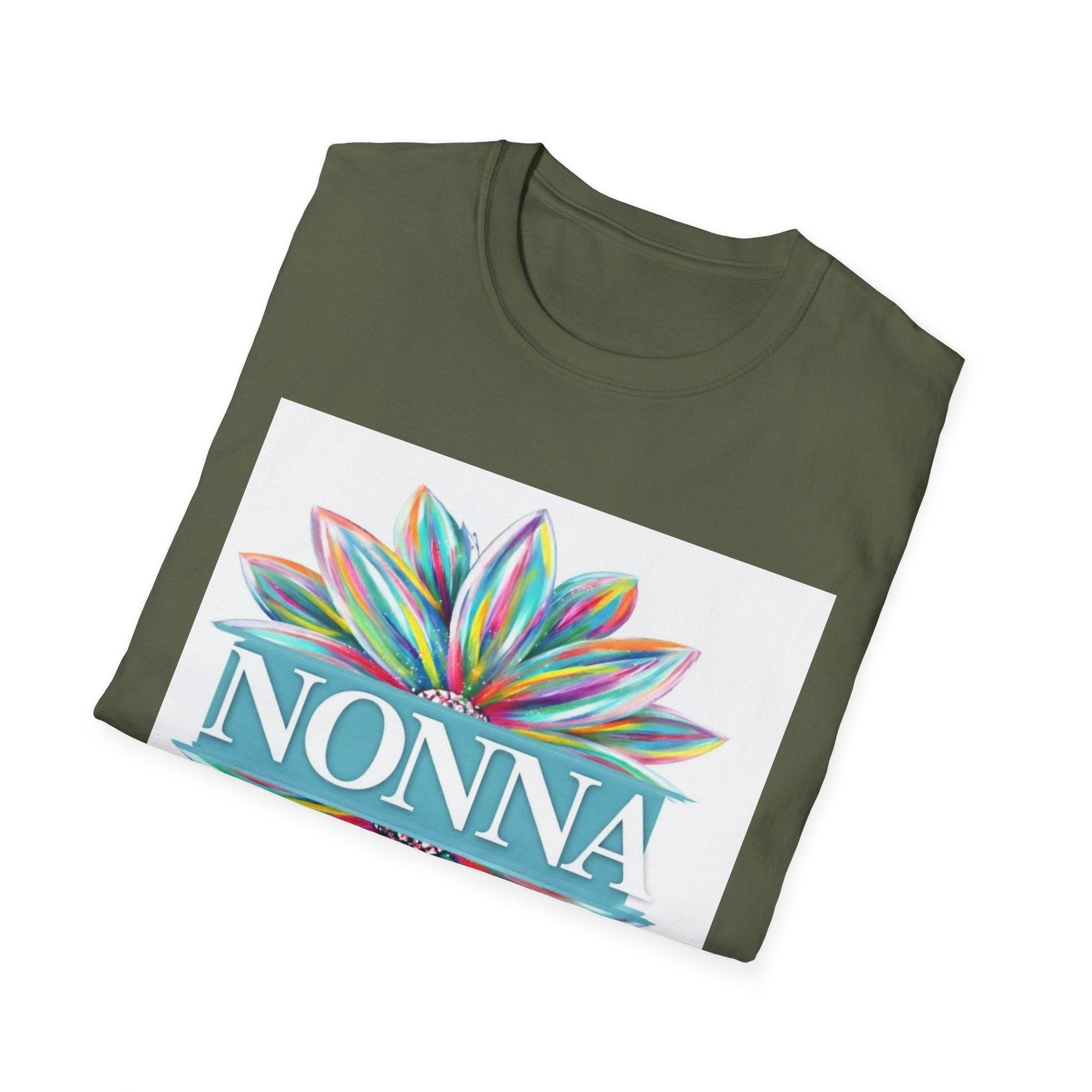 Nonna Floral T‑Shirt – Colorful Petal Grandma Tee