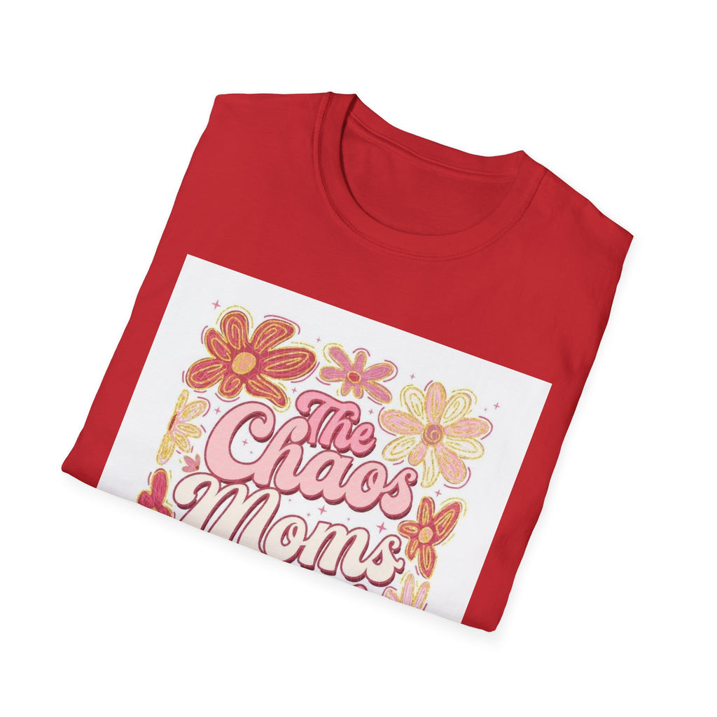Mama’s Club T‑Shirt — "The Chaos Mom’s Club" Floral Retro Graphic Tee