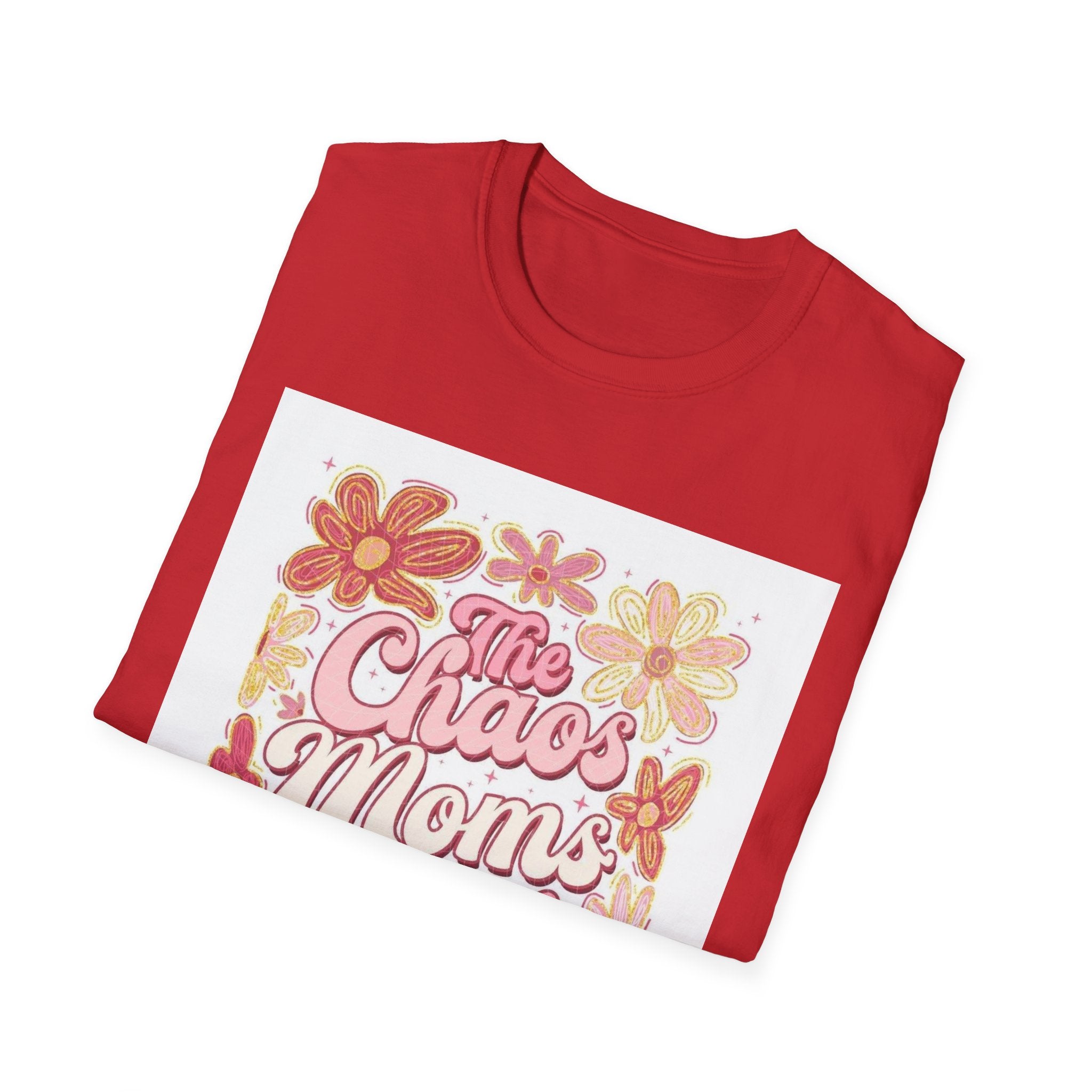 Mama’s Club T‑Shirt — "The Chaos Mom’s Club" Floral Retro Graphic Tee