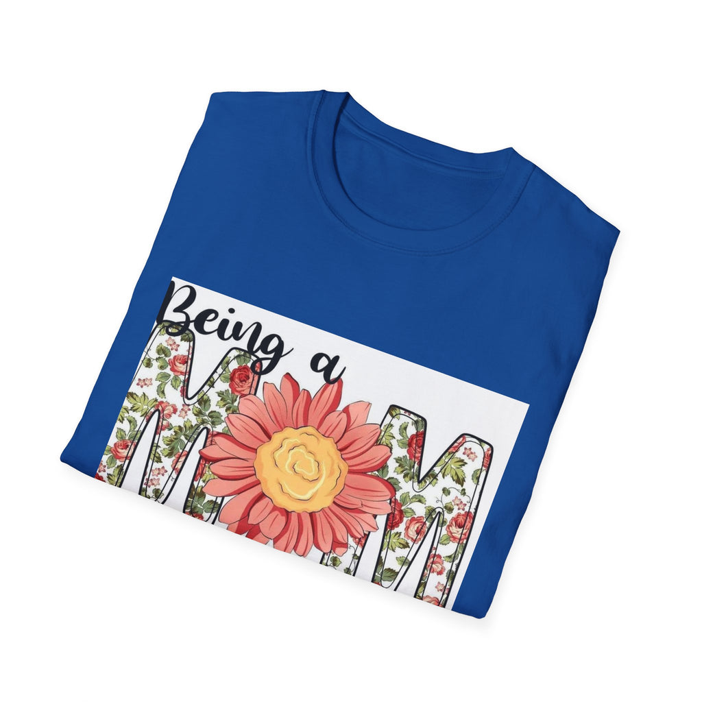 Mom Floral T-Shirt - "Being a Mom Makes My Life Complete"