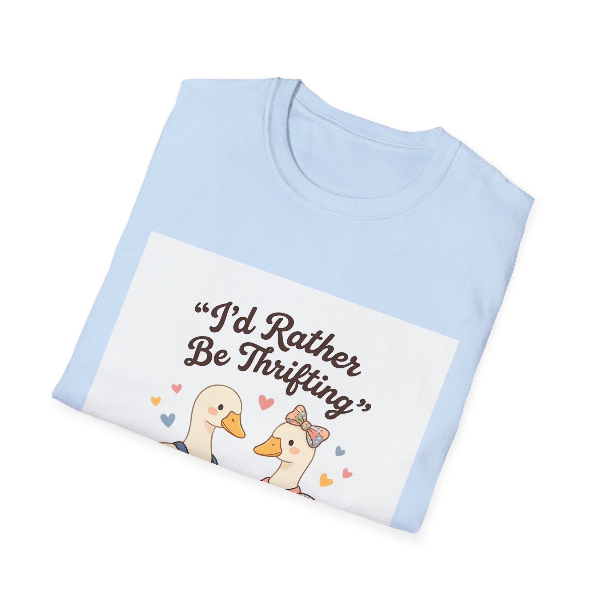I'd Rather Be Thrifting T-Shirt — Cute Goose Thrift Shopping Graphic Tee