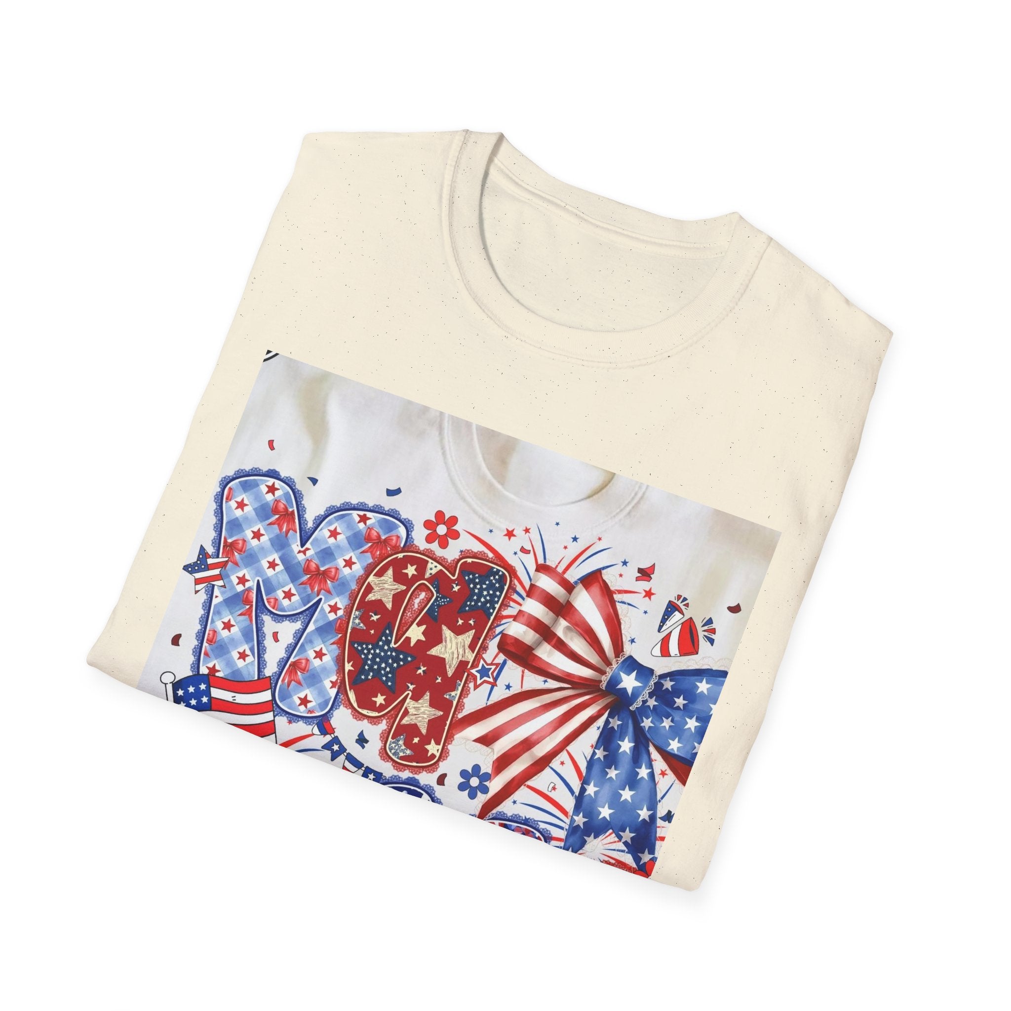 Patriotic Fourth of July Graphic T-Shirt — Red, White & Blue USA Party Design