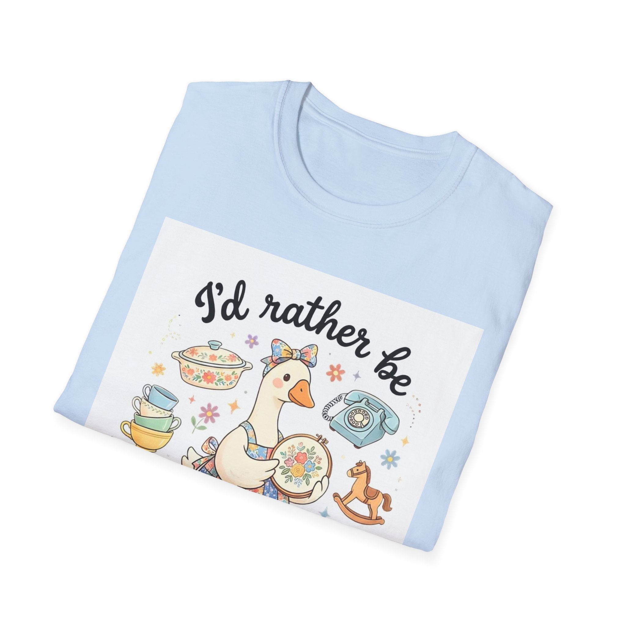 I’d Rather Be Thrifting T-Shirt — Vintage Thrift Store Duck Graphic Tee