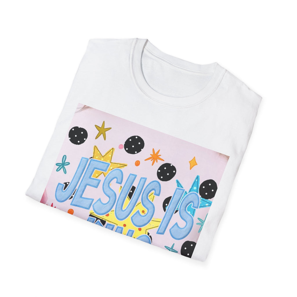 Jesus Is King T-Shirt — Colorful Christian Faith Tee for Kids & Teens