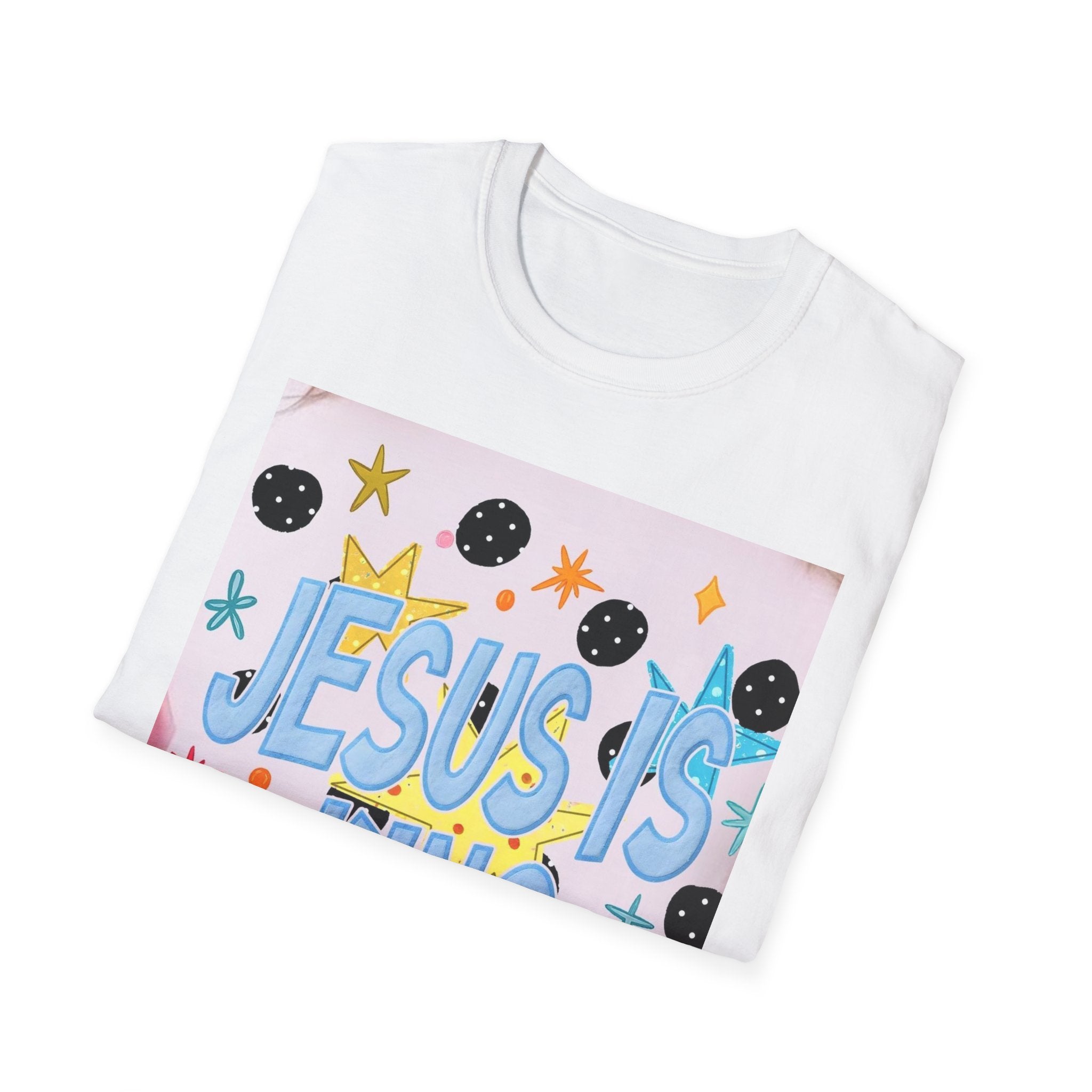 Jesus Is King T-Shirt — Colorful Christian Faith Tee for Kids & Teens