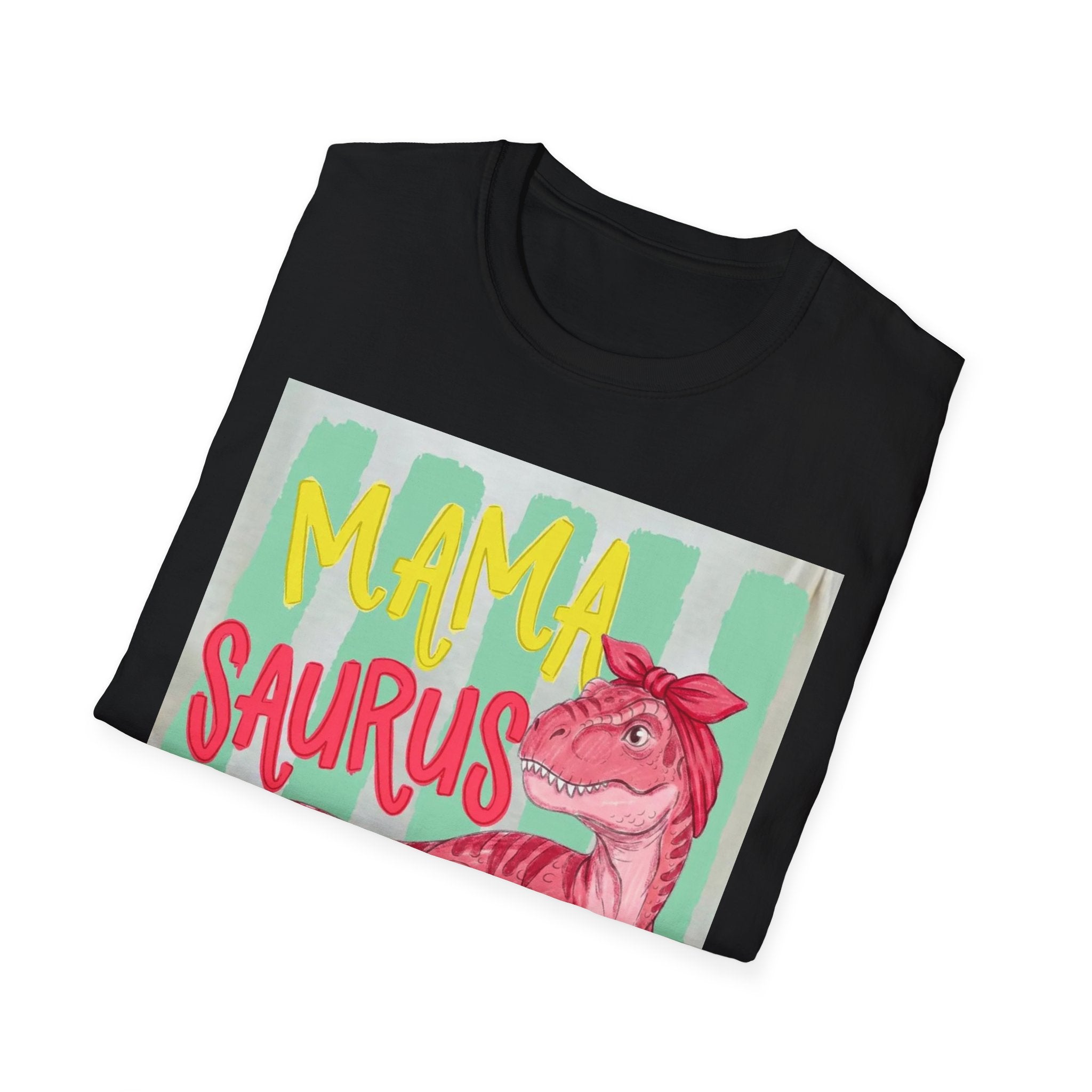 Mama Saurus T-Shirt – Pink Dino Graphic Tee for Moms | Mother's Day Gift