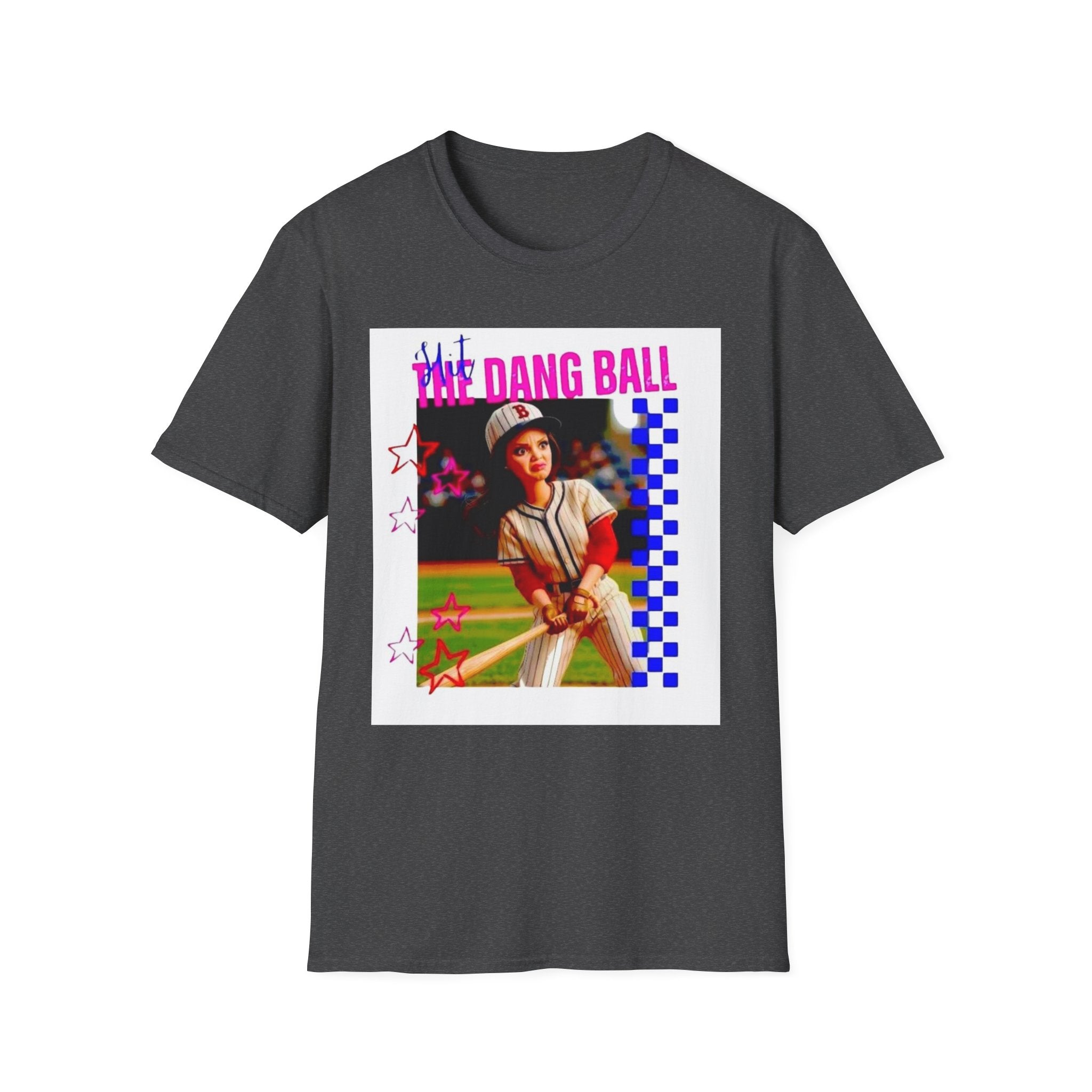 Baseball Retro Graphic T-Shirt — “We Dang Ball” Vintage Player Design