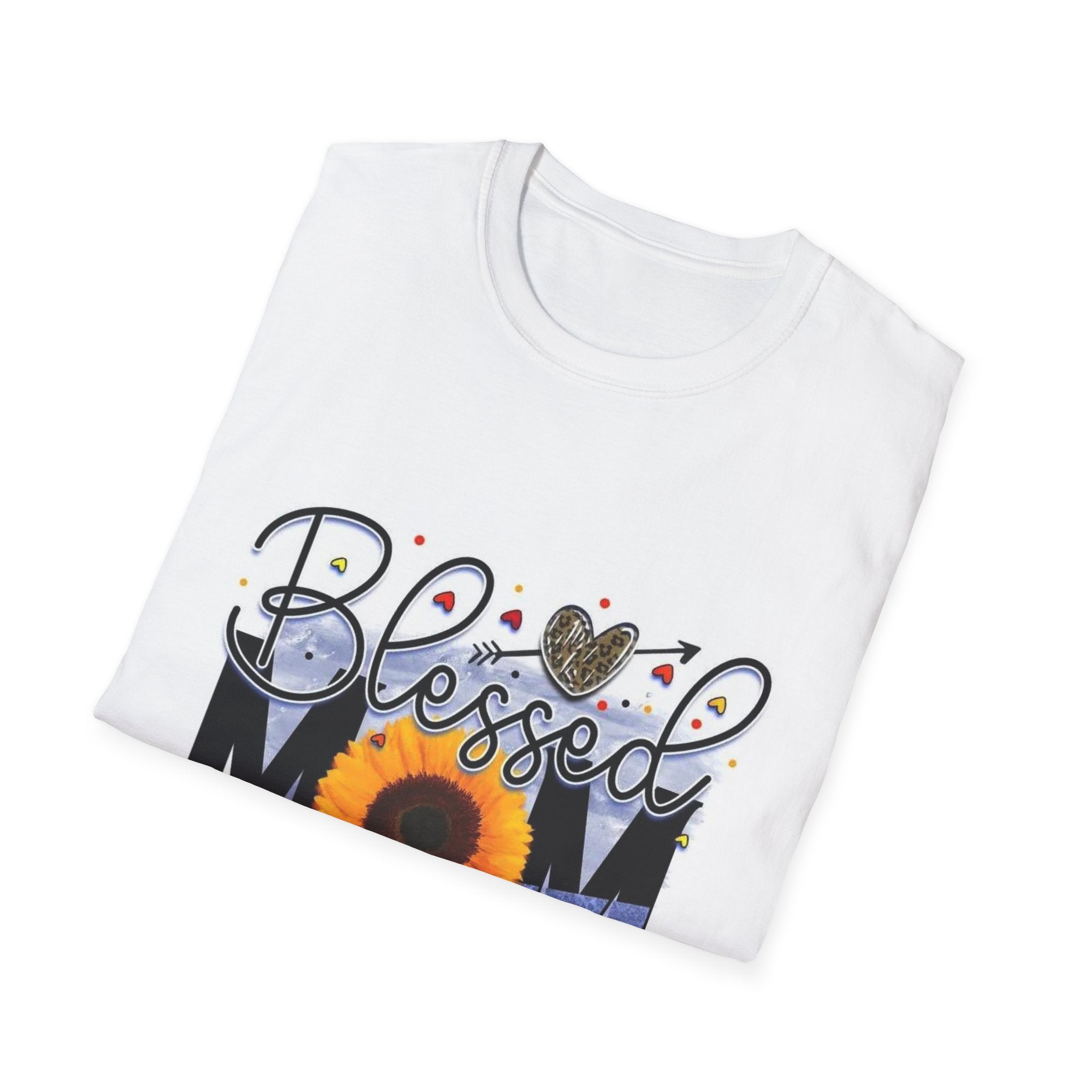 Blessed Mom Sunflower T-Shirt — Floral Mother’s Day Gift
