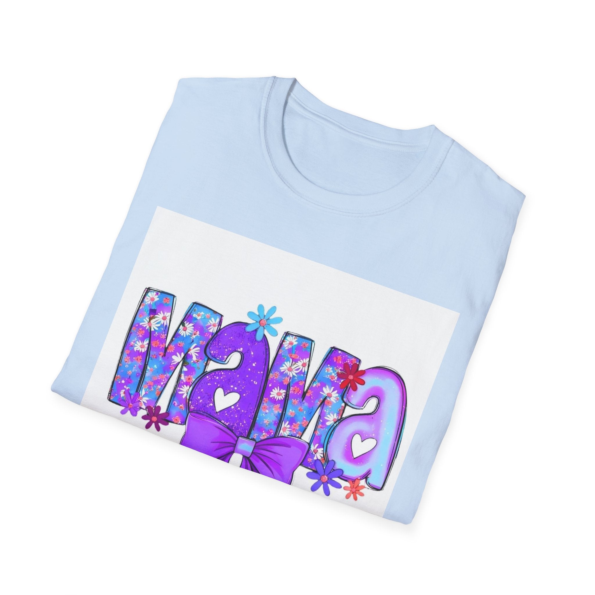 Mama Floral Bow T-Shirt — Purple Mom Tee for Mother’s Day