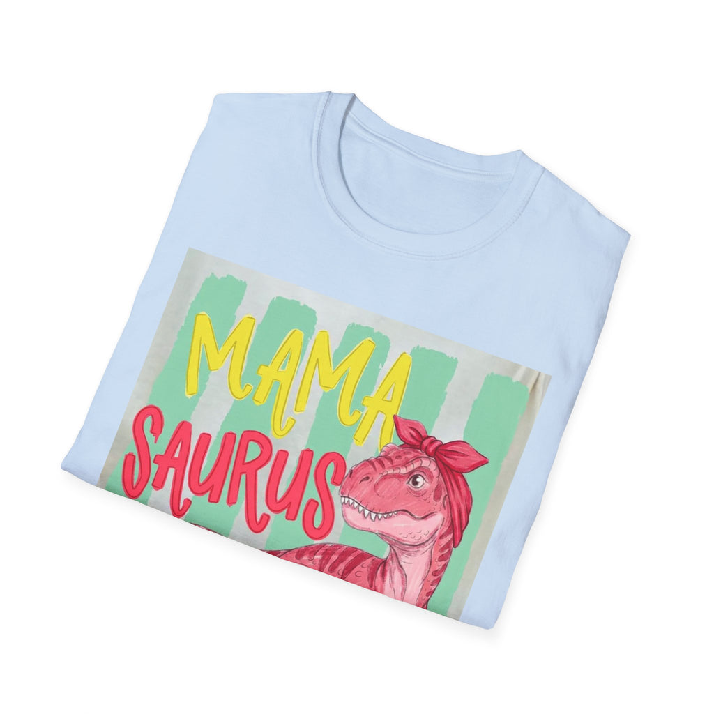 Mama Saurus T-Shirt – Pink Dino Graphic Tee for Moms | Mother's Day Gift
