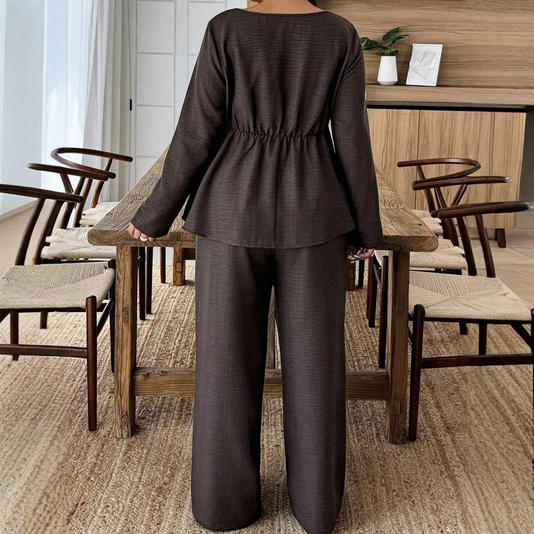 European And American Plus Size Women's Clothes Suit Square Collar