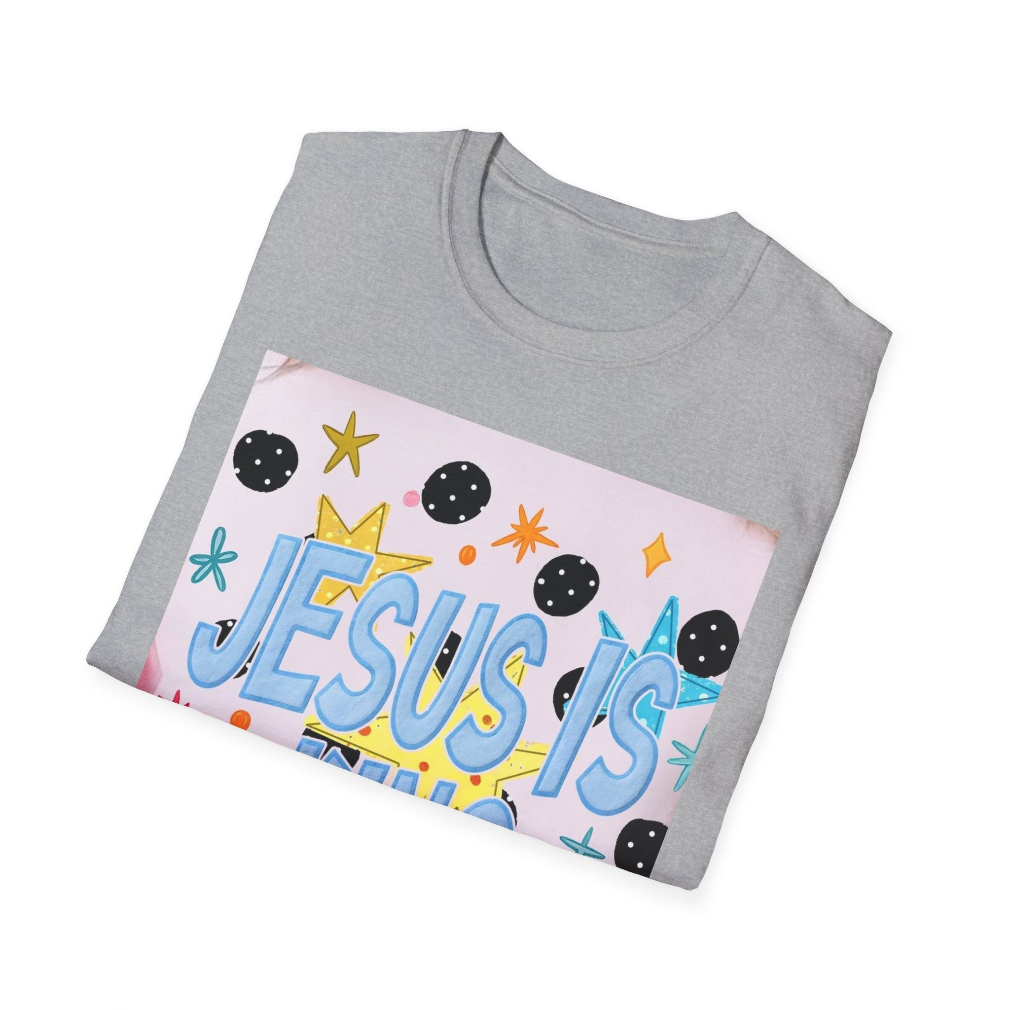 Jesus Is King T-Shirt — Colorful Christian Faith Tee for Kids & Teens