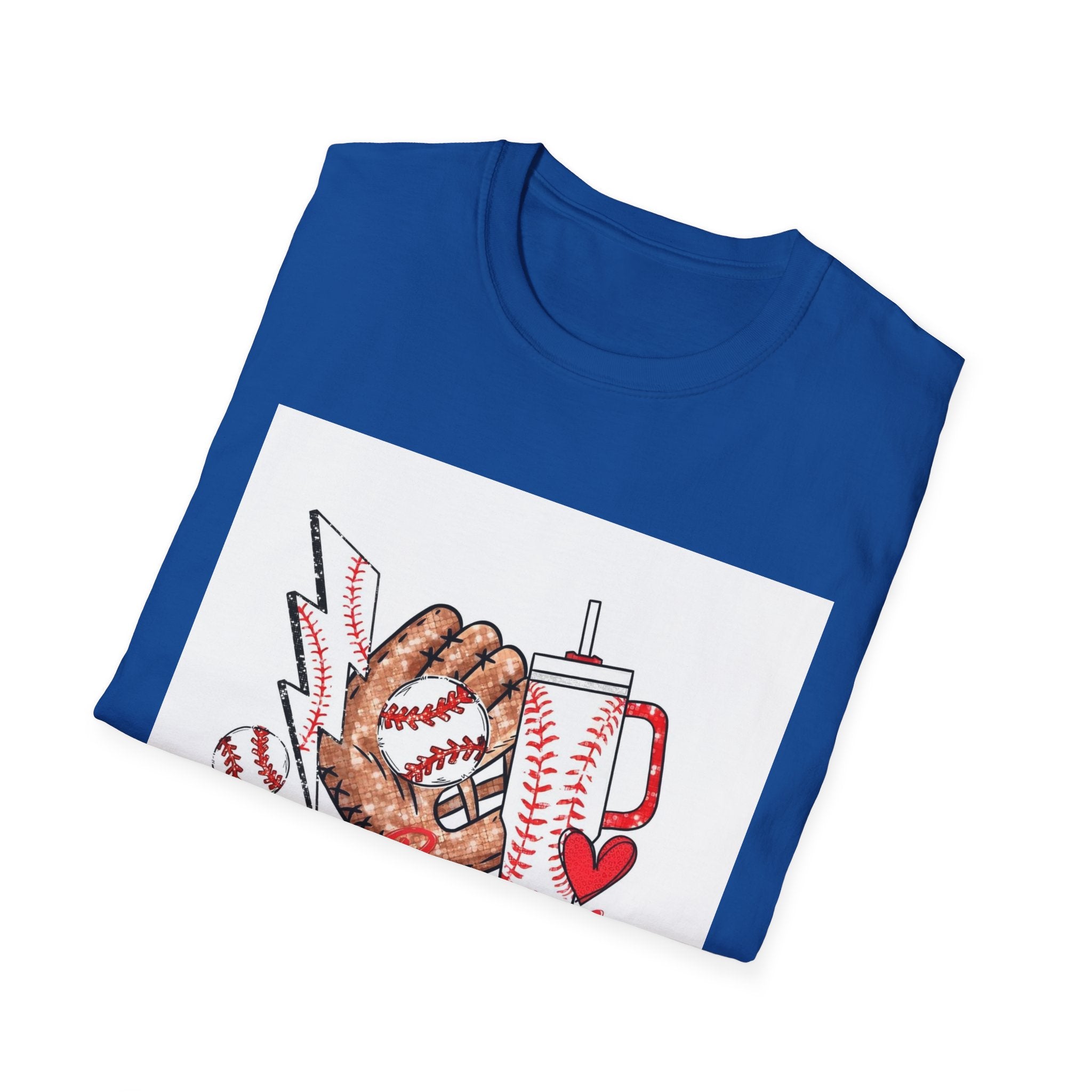 Baseball Mama T‑Shirt — Retro Glove & Bat Softball Mom Tee