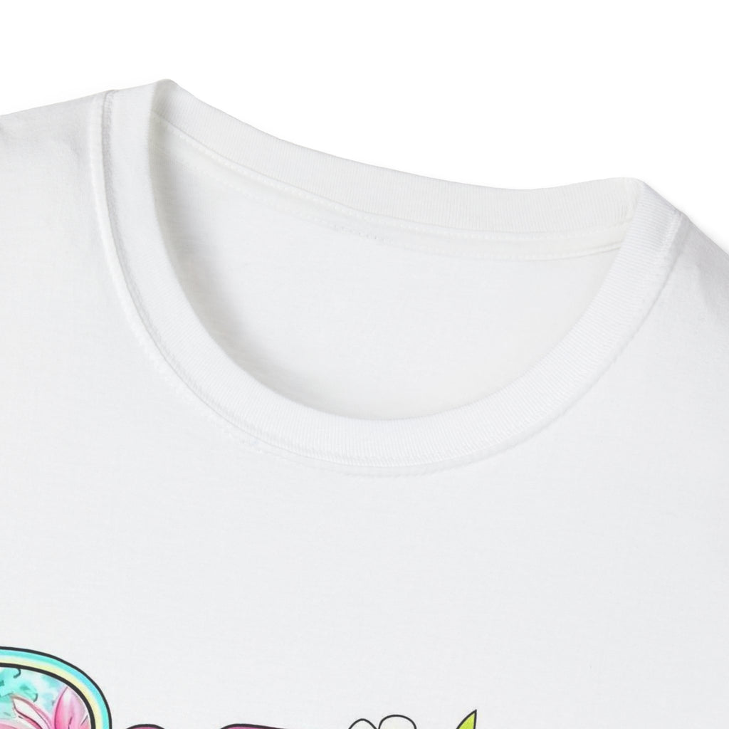 Summer Floral Graphic T-Shirt — Retro Tie-Dye 'SUMMER' Design