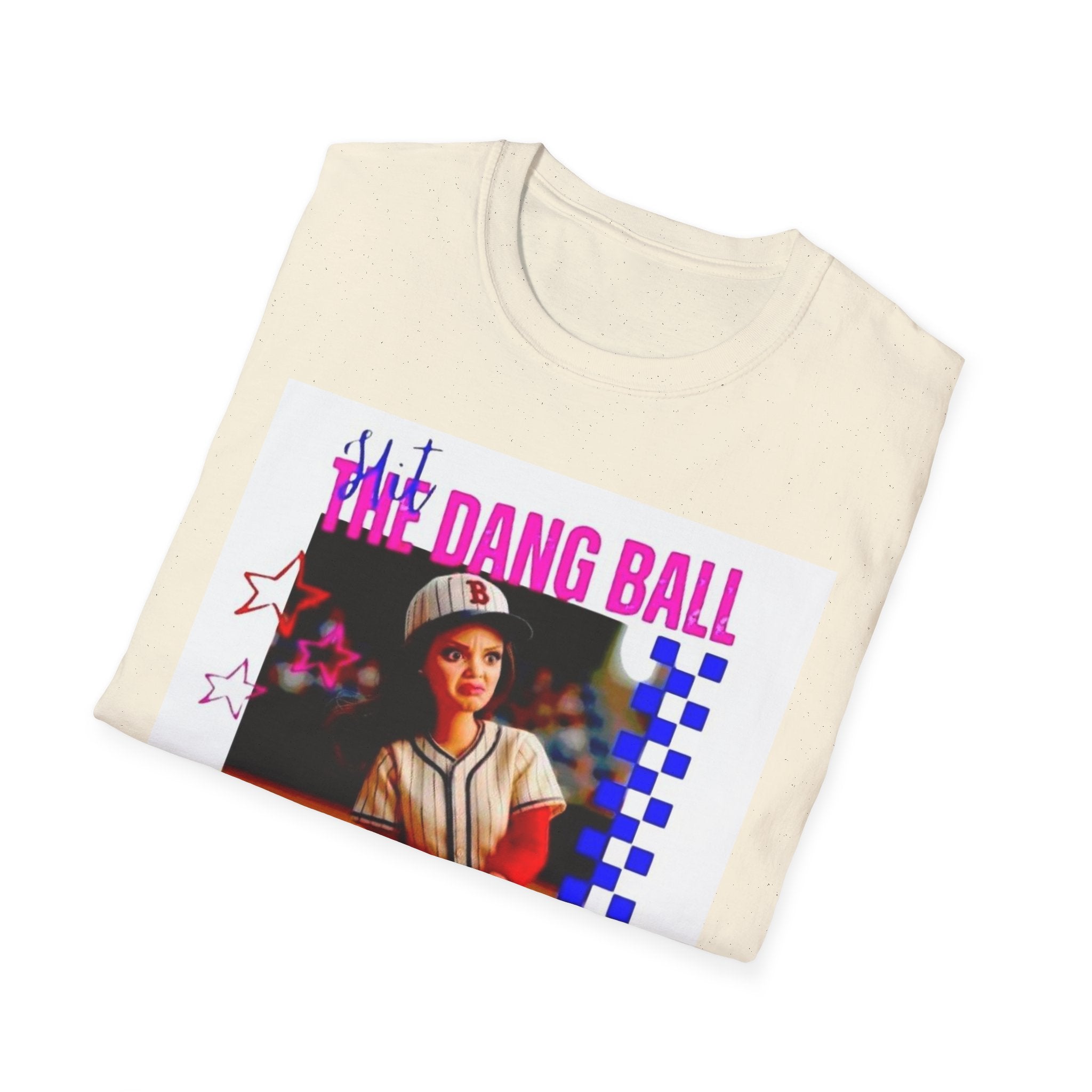 Baseball Retro Graphic T-Shirt — “We Dang Ball” Vintage Player Design