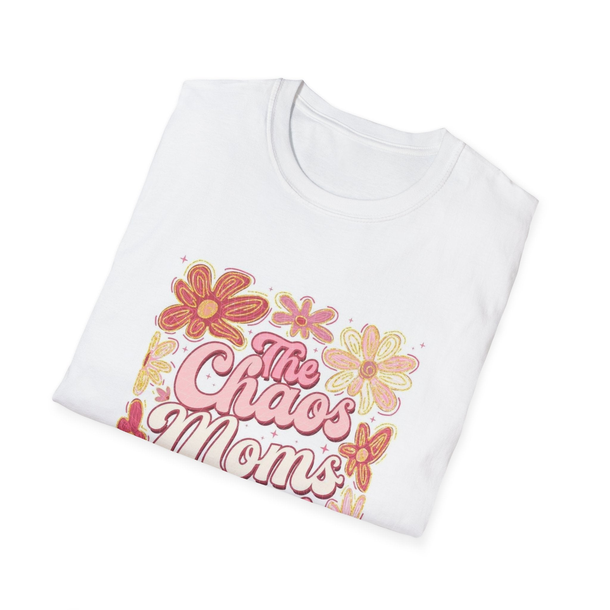 Mama’s Club T‑Shirt — "The Chaos Mom’s Club" Floral Retro Graphic Tee