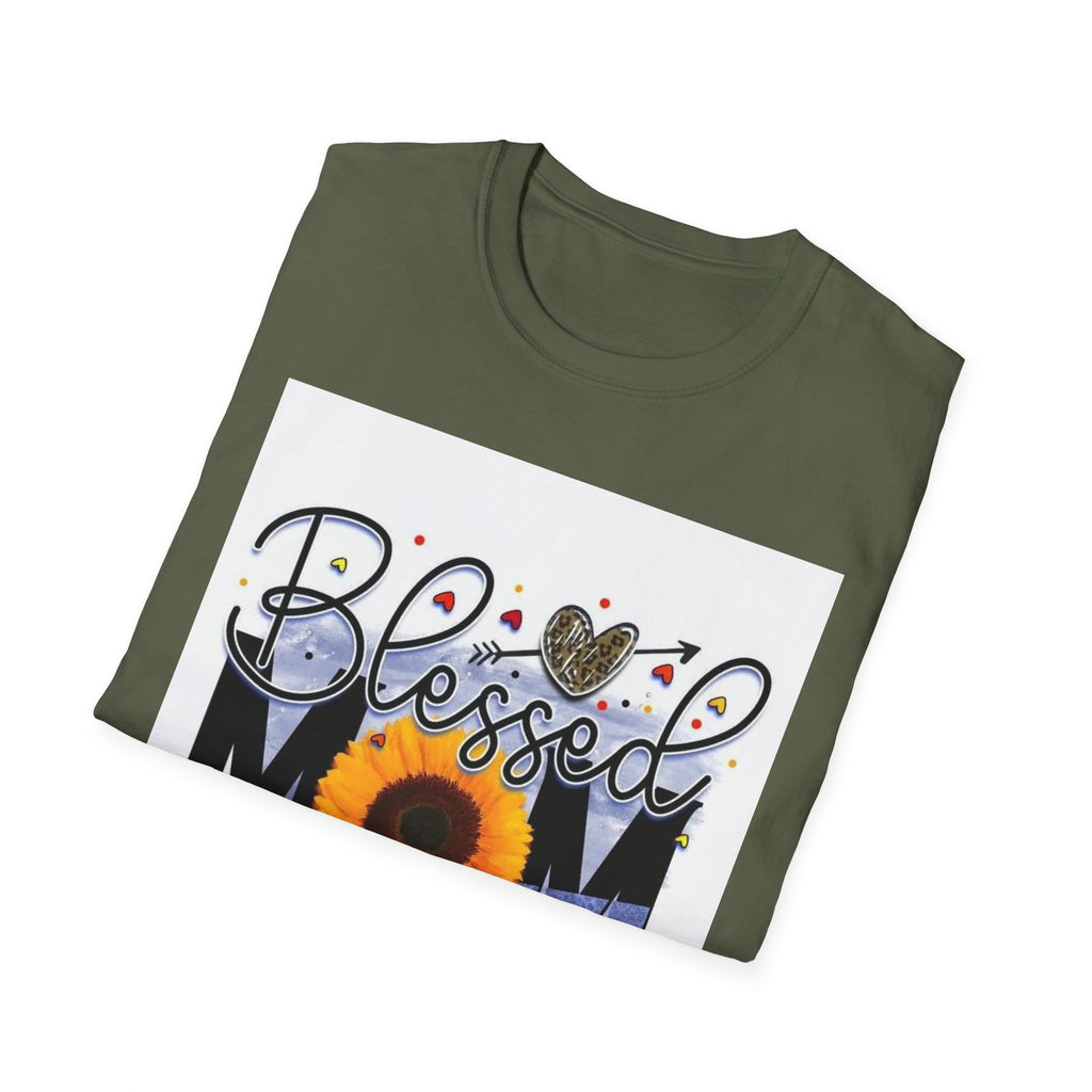 Blessed Mom Sunflower T-Shirt — Floral Mother’s Day Gift