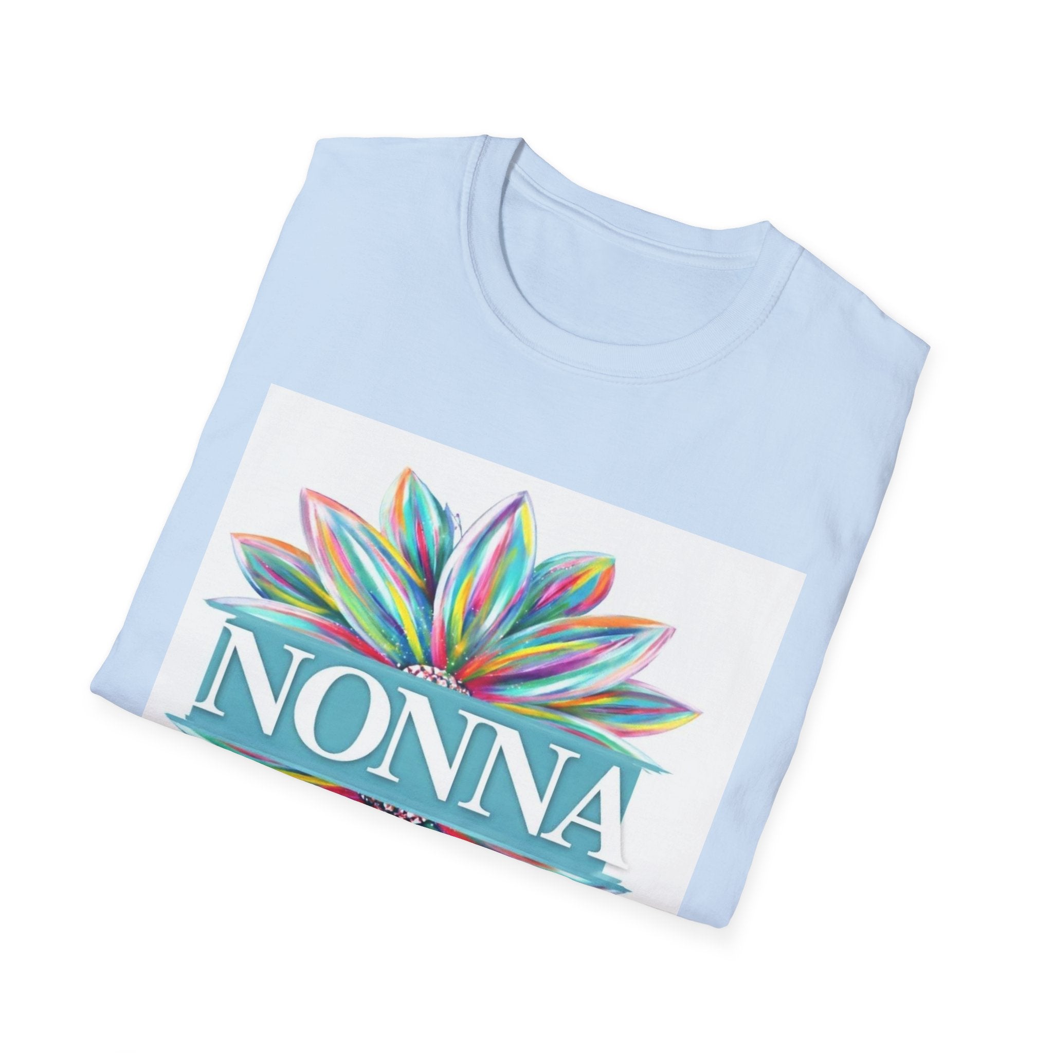 Nonna Floral T‑Shirt – Colorful Petal Grandma Tee