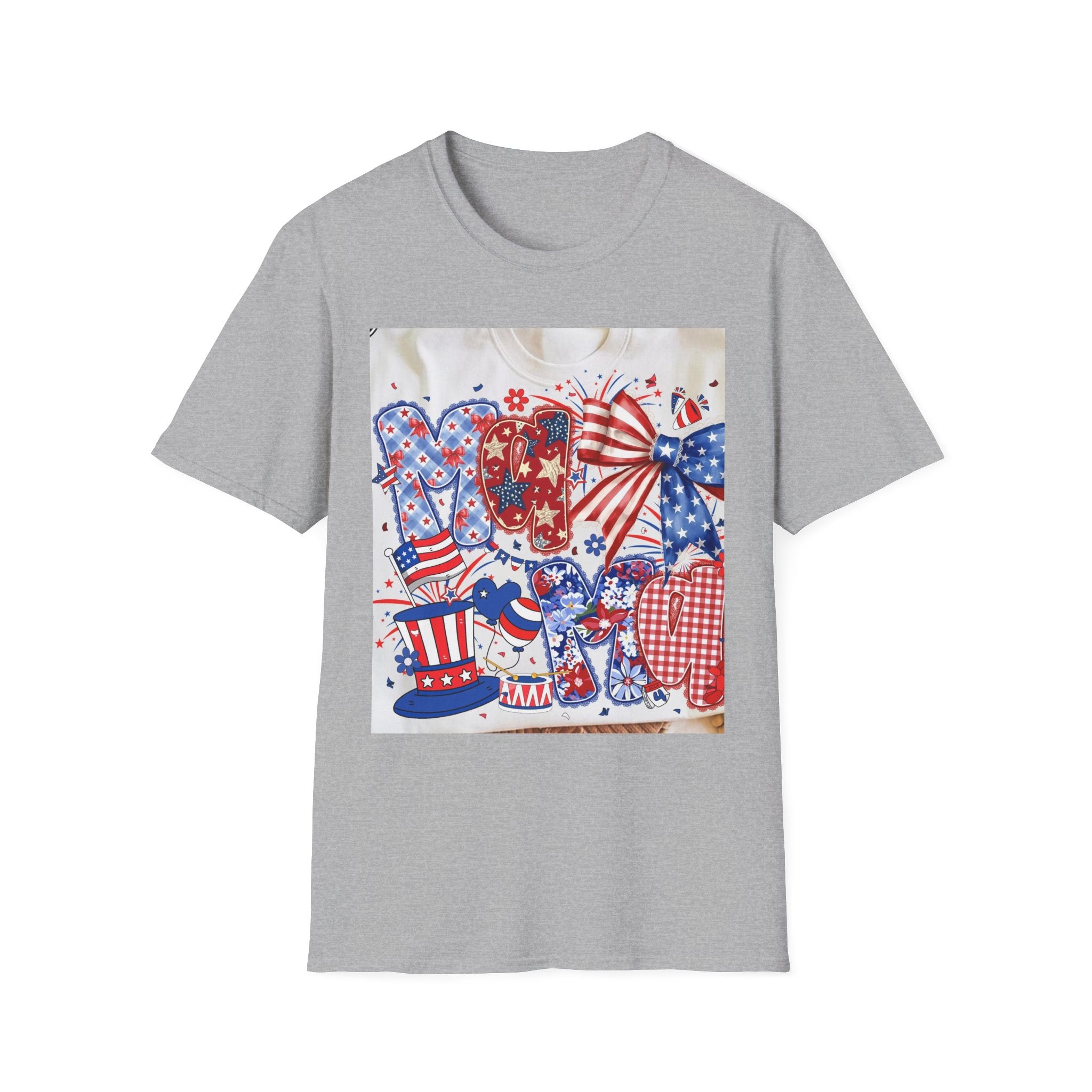 Patriotic Fourth of July Graphic T-Shirt — Red, White & Blue USA Party Design