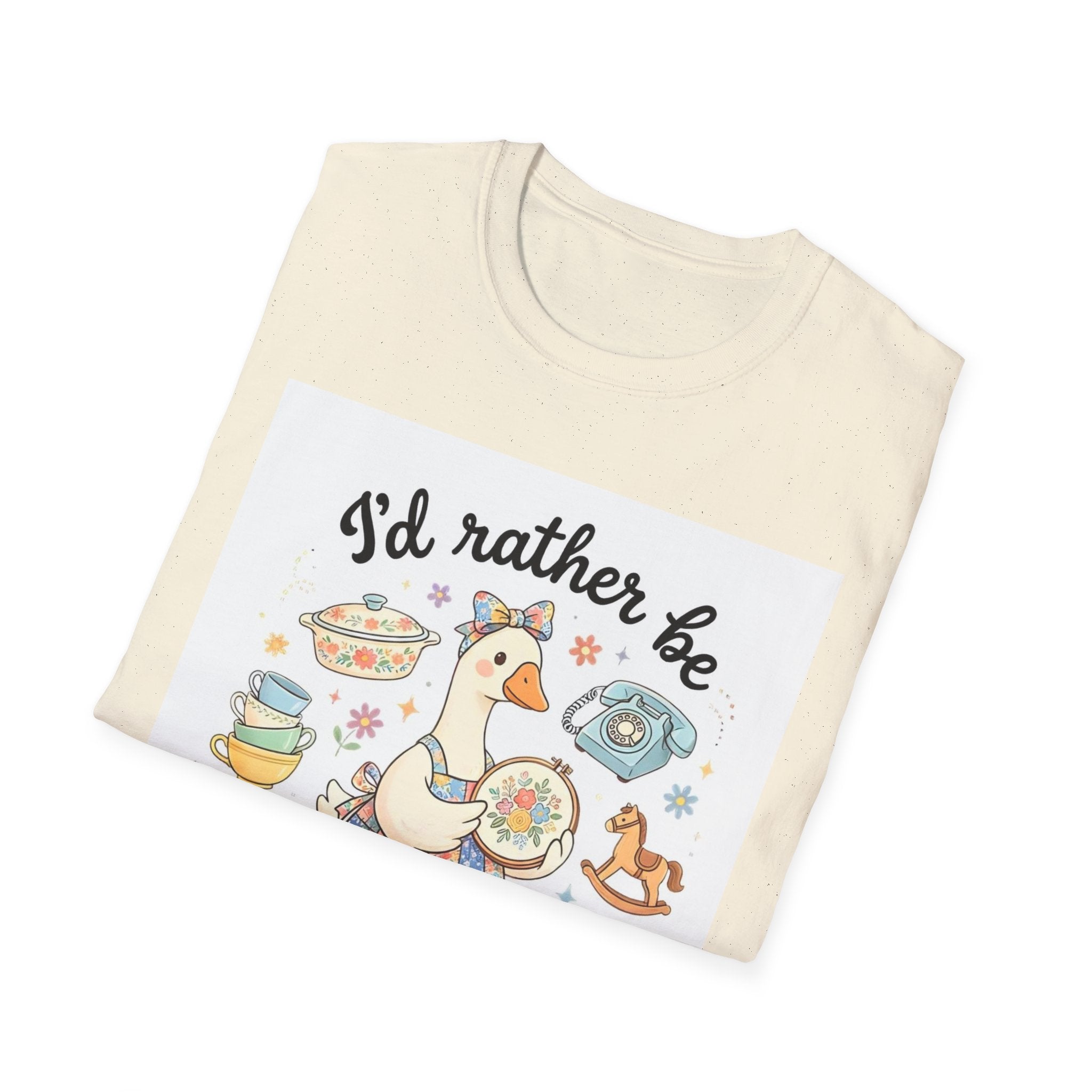 I’d Rather Be Thrifting T-Shirt — Vintage Thrift Store Duck Graphic Tee