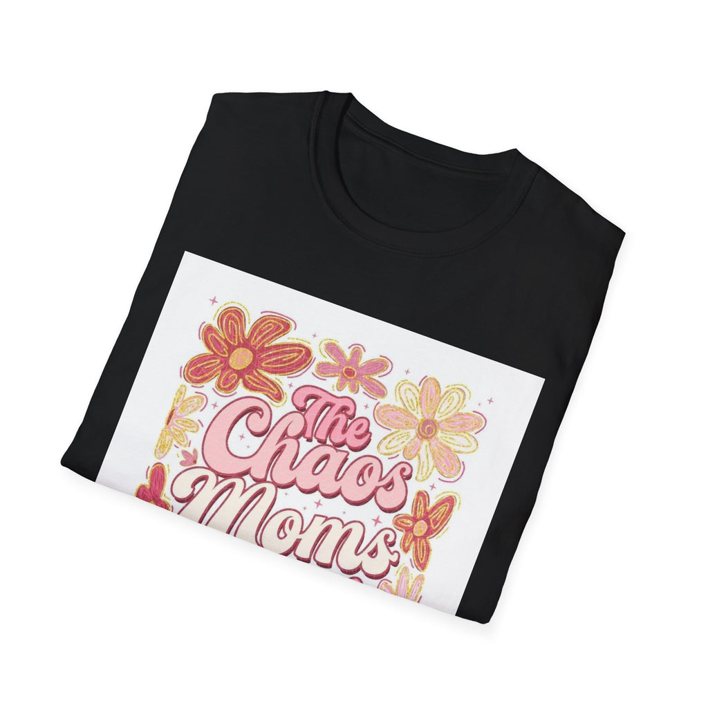 Mama’s Club T‑Shirt — "The Chaos Mom’s Club" Floral Retro Graphic Tee