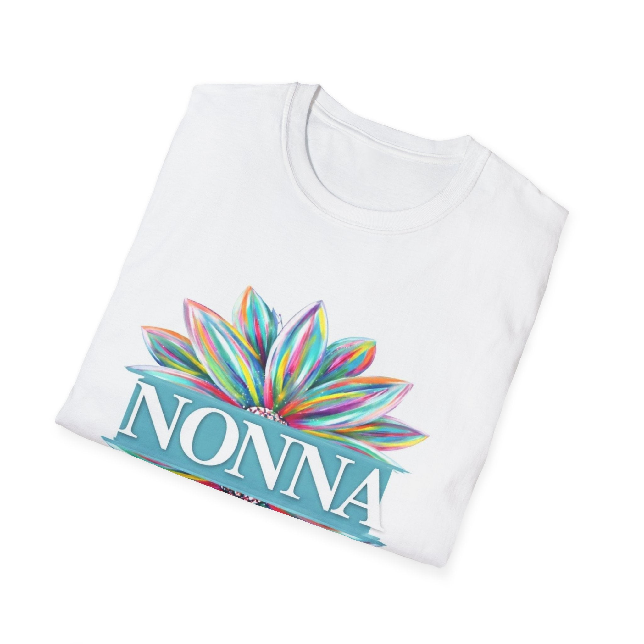 Nonna Floral T‑Shirt – Colorful Petal Grandma Tee