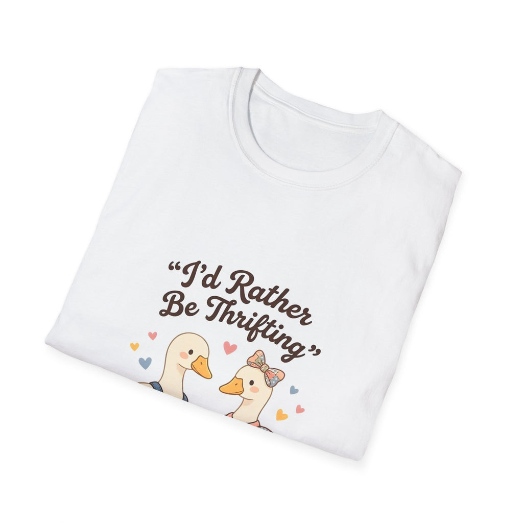 I'd Rather Be Thrifting T-Shirt — Cute Goose Thrift Shopping Graphic Tee