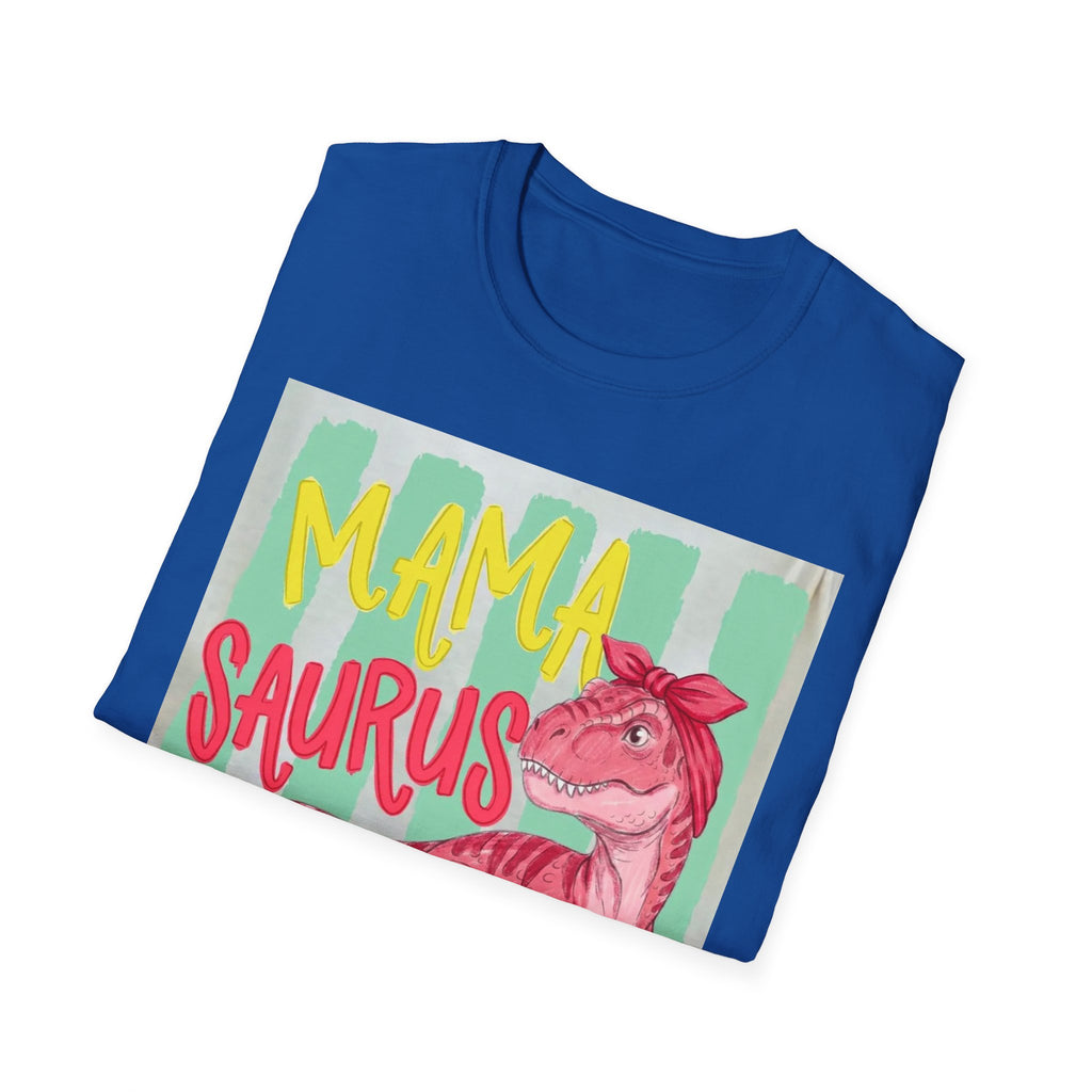 Mama Saurus T-Shirt – Pink Dino Graphic Tee for Moms | Mother's Day Gift
