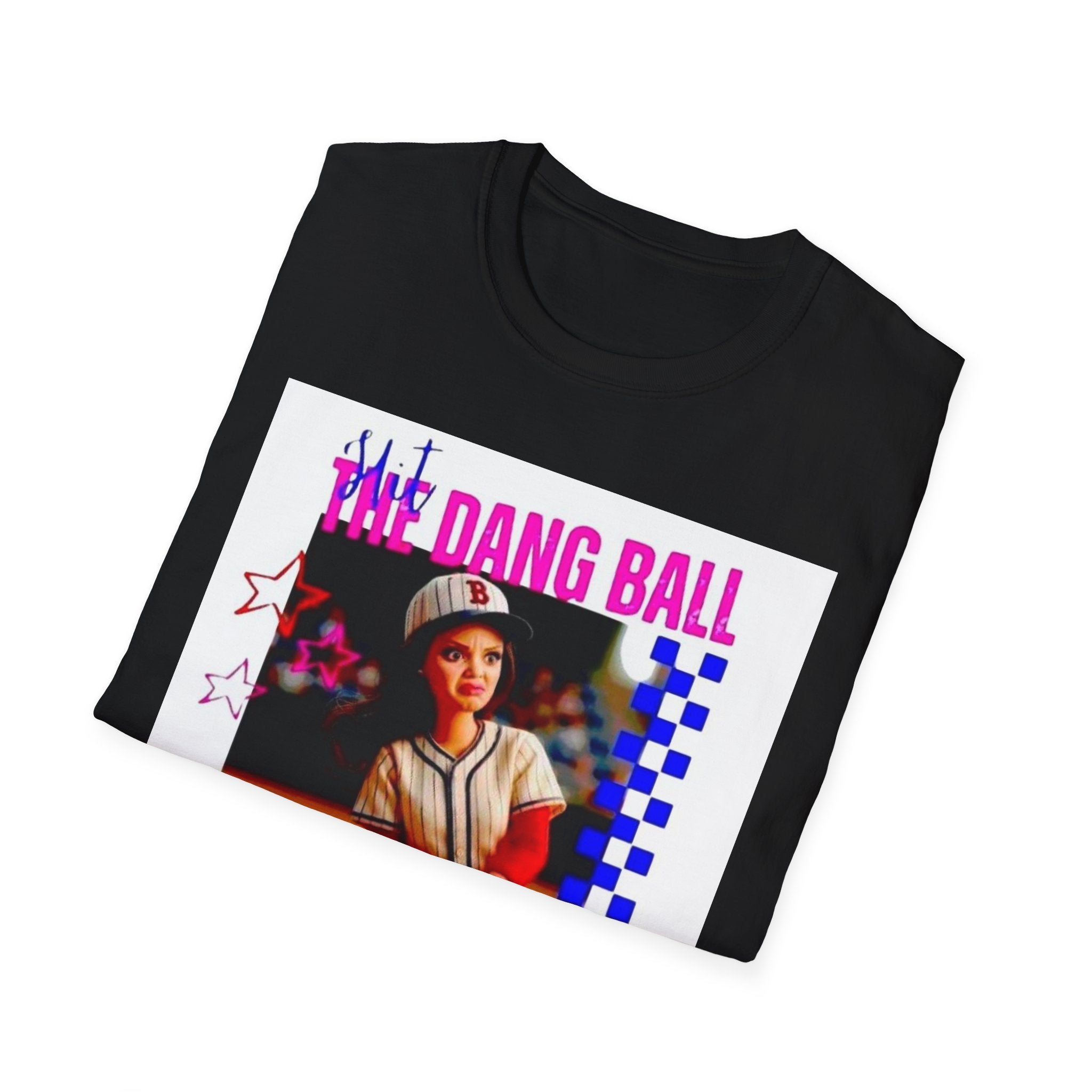 Baseball Retro Graphic T-Shirt — “We Dang Ball” Vintage Player Design