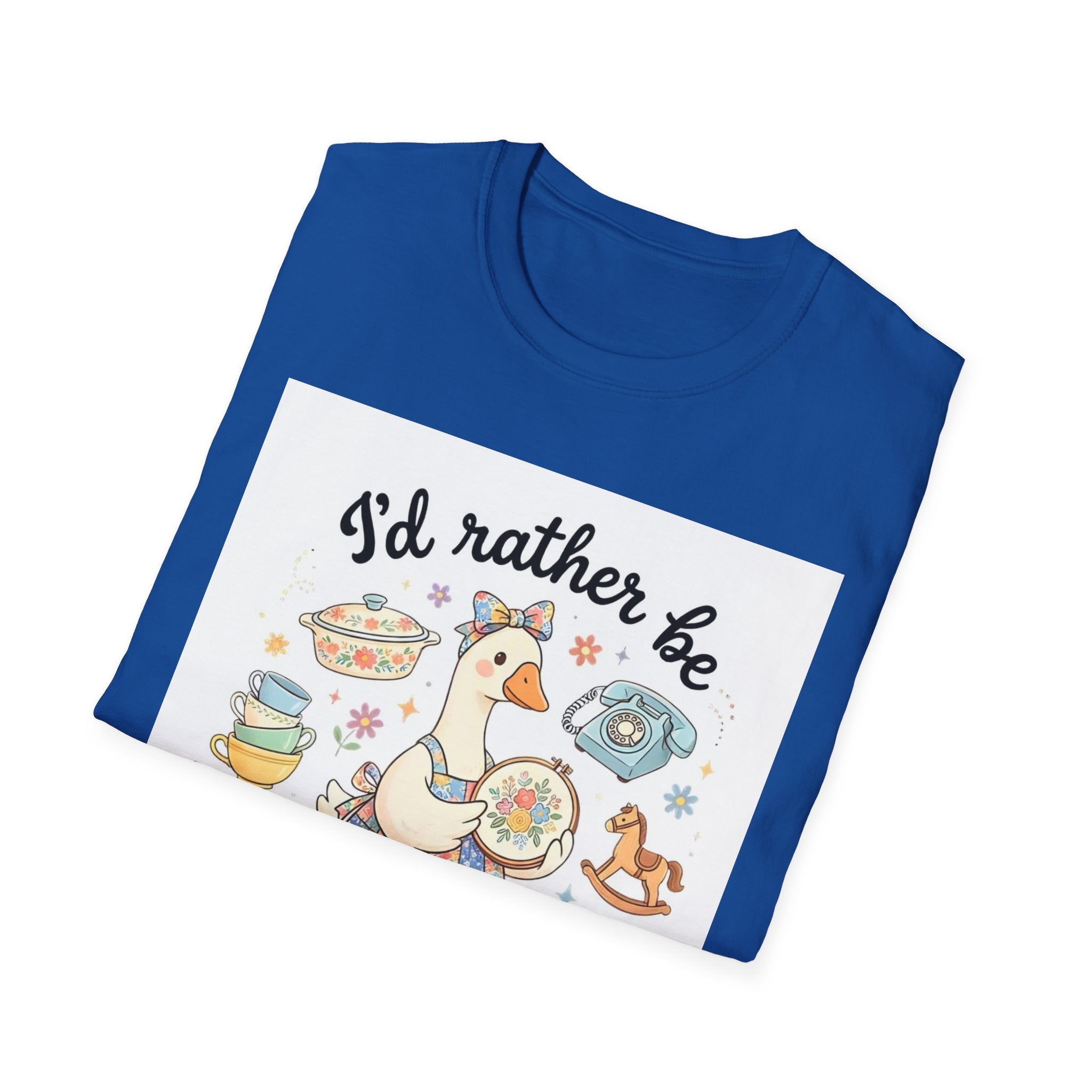 I’d Rather Be Thrifting T-Shirt — Vintage Thrift Store Duck Graphic Tee