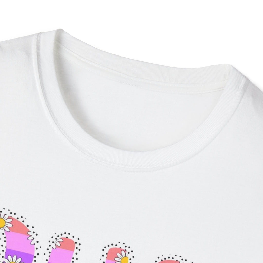 Summer Floral Graphic T‑Shirt — Colorful 'SUMMER' Text Design