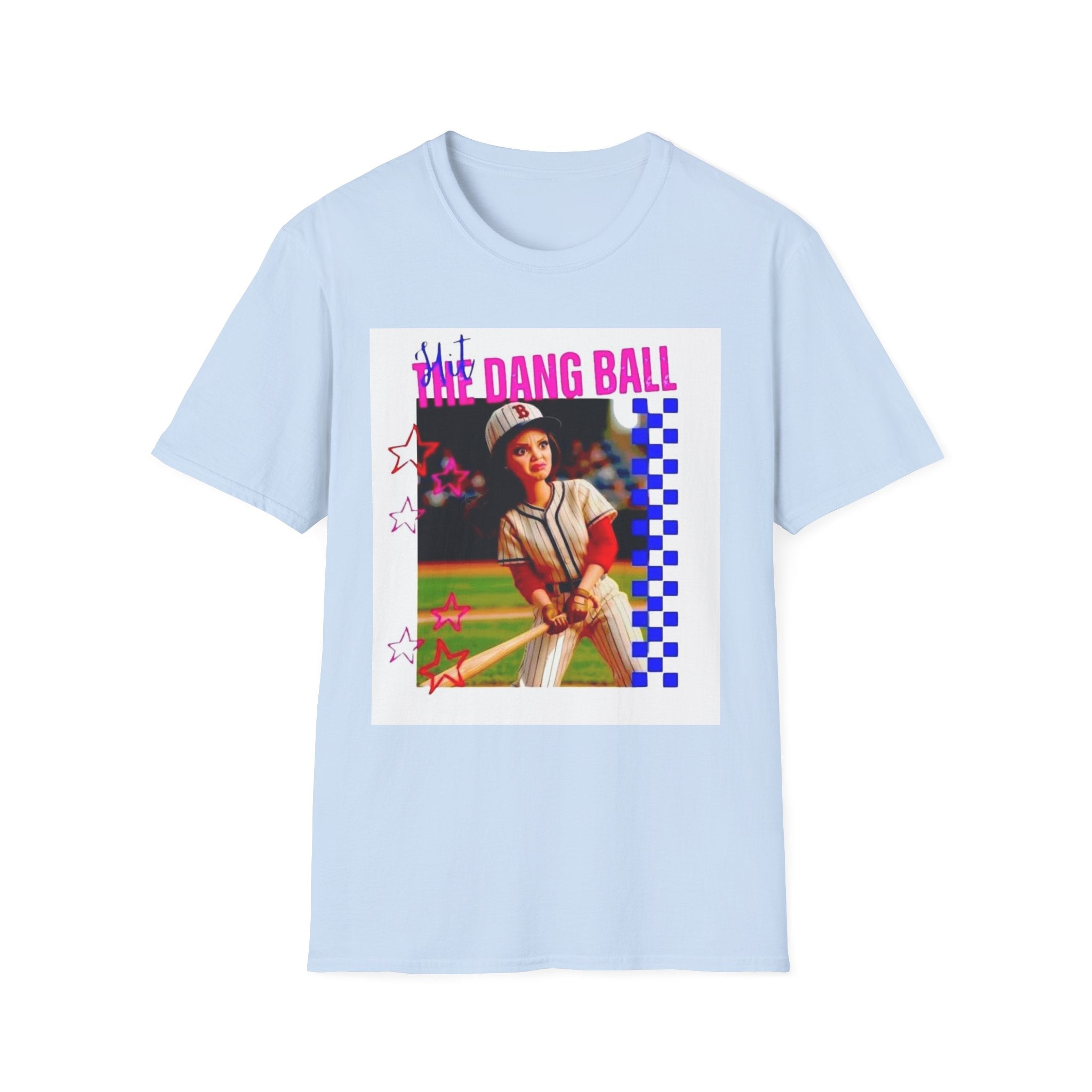 Baseball Retro Graphic T-Shirt — “We Dang Ball” Vintage Player Design