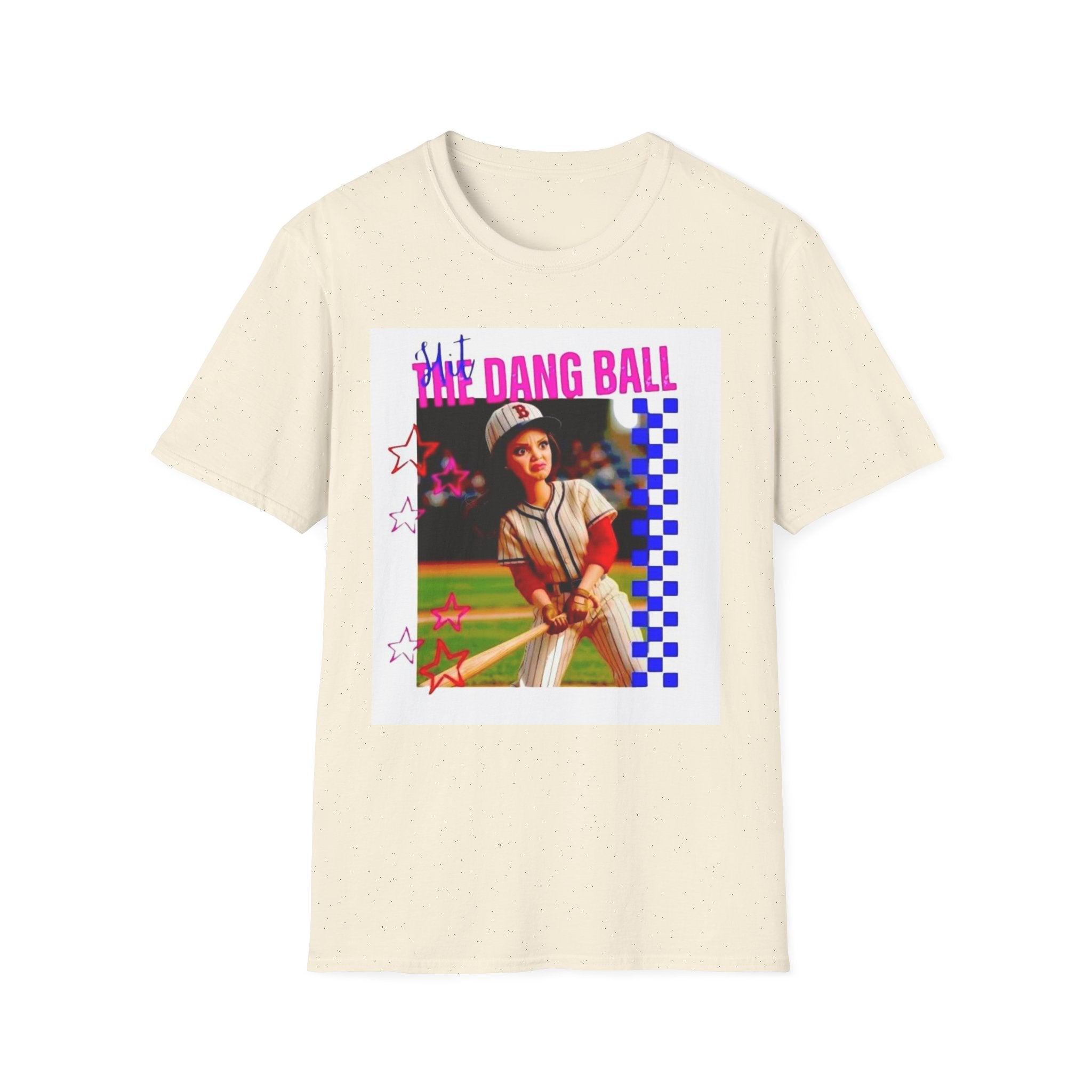 Baseball Retro Graphic T-Shirt — “We Dang Ball” Vintage Player Design