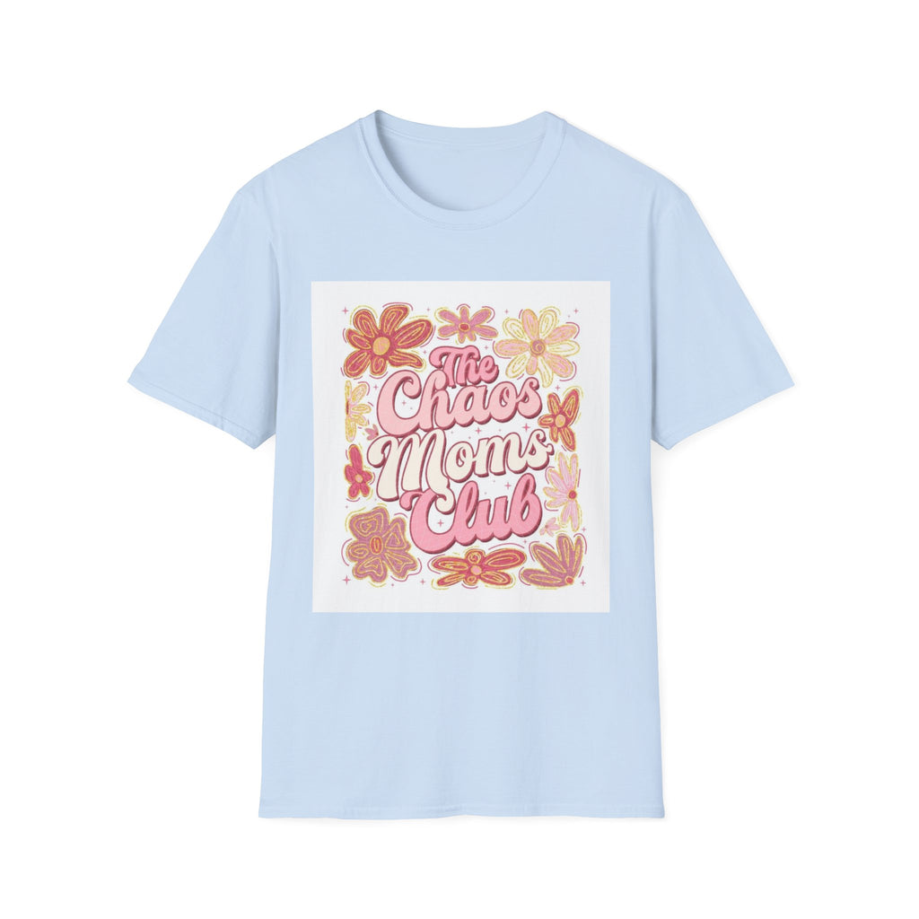 Mama’s Club T‑Shirt — "The Chaos Mom’s Club" Floral Retro Graphic Tee